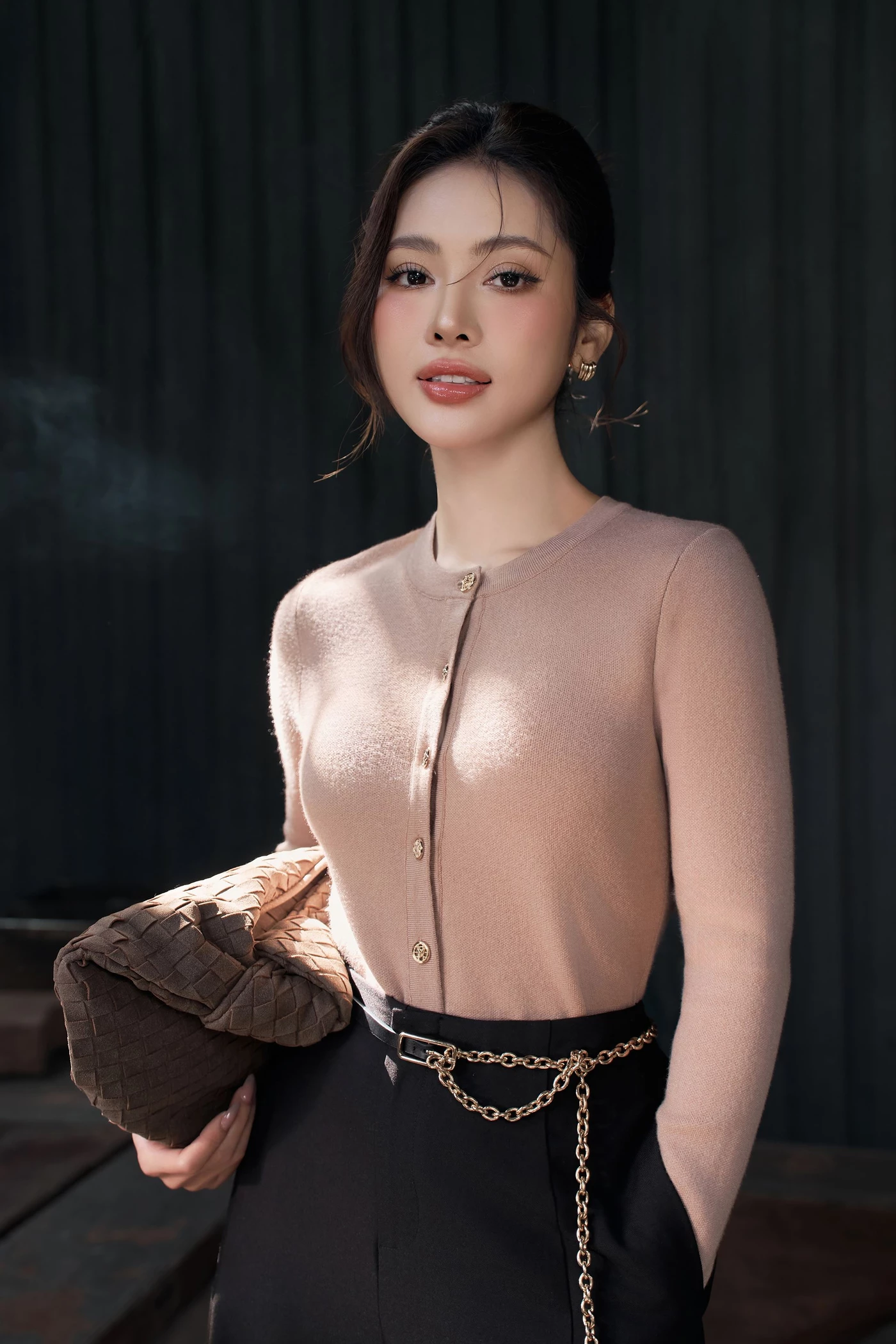 Áo khoác len Ôm cơ bản