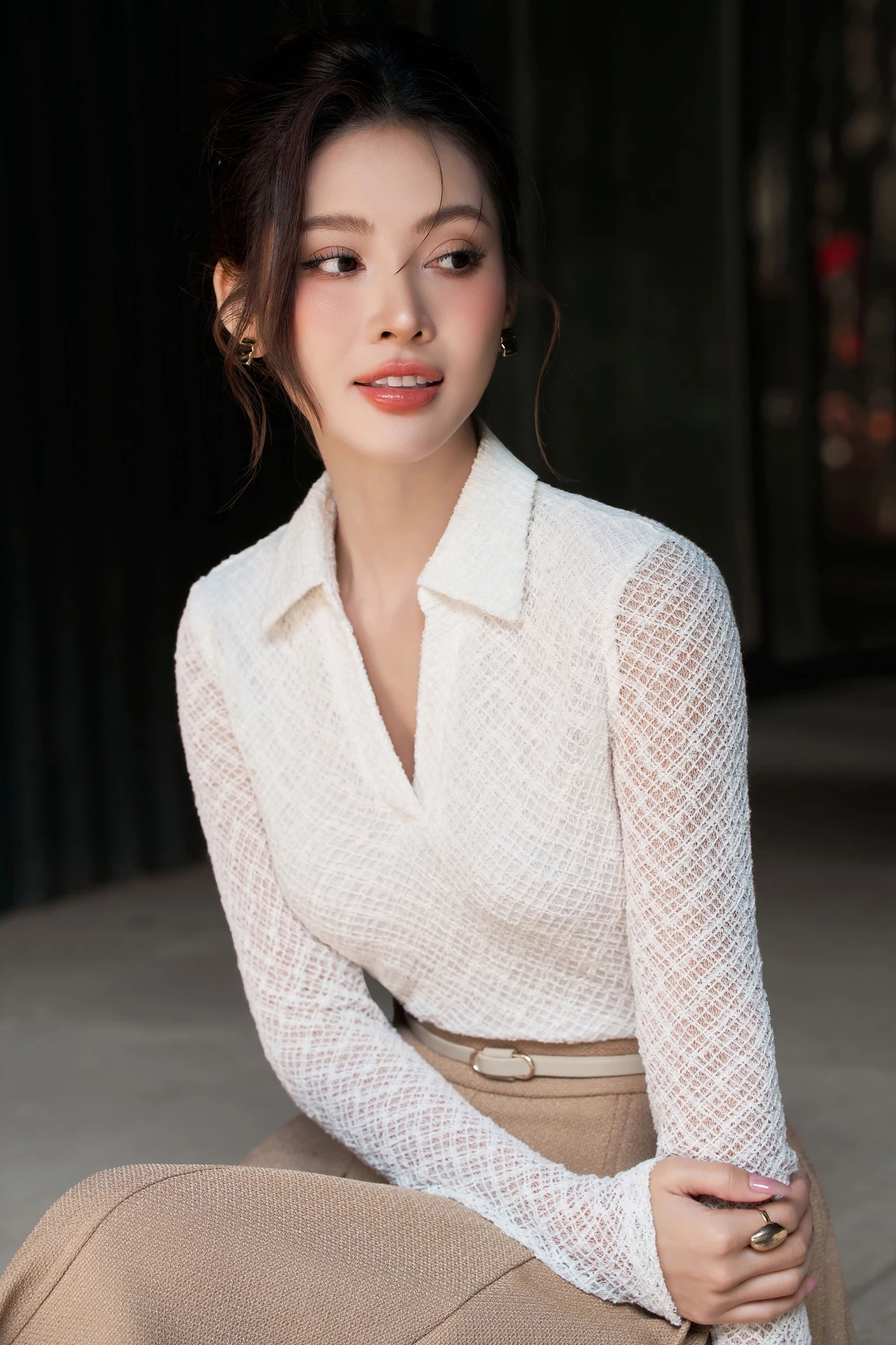 Áo thun ren Elise Grace