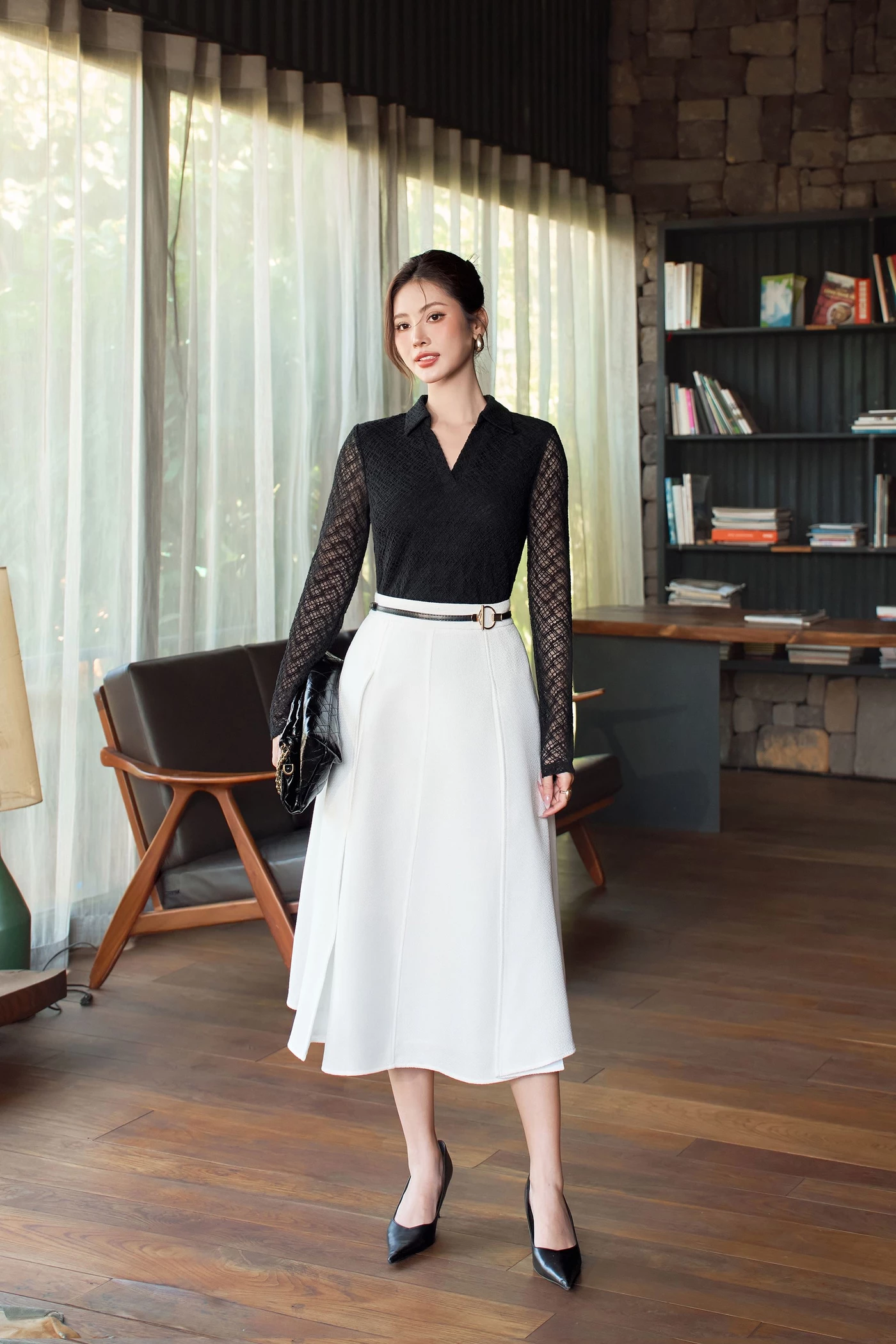 Áo thun ren Elise Grace