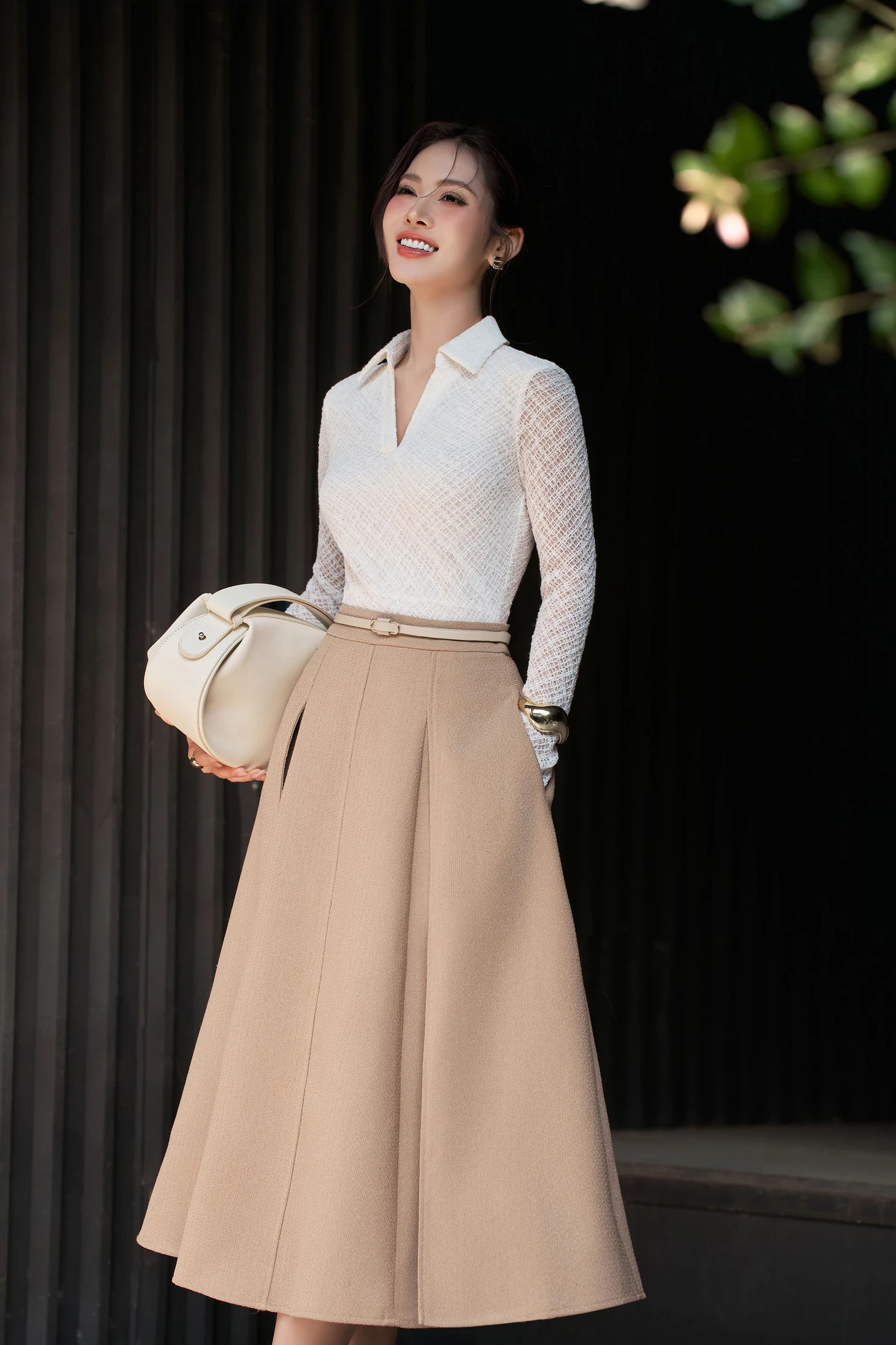 Chân váy xếp ly Camille Pleated