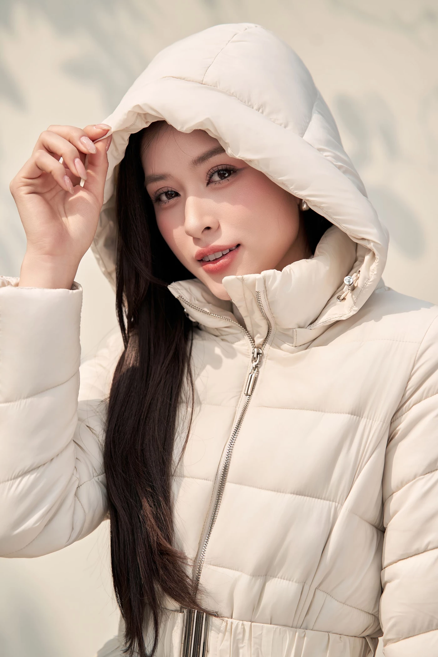 Áo phao đai eo Elegant Warm