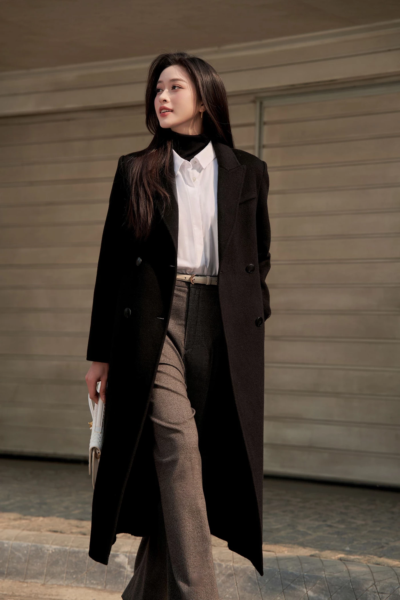 Áo dạ lông cừu Wool Ladie Coat