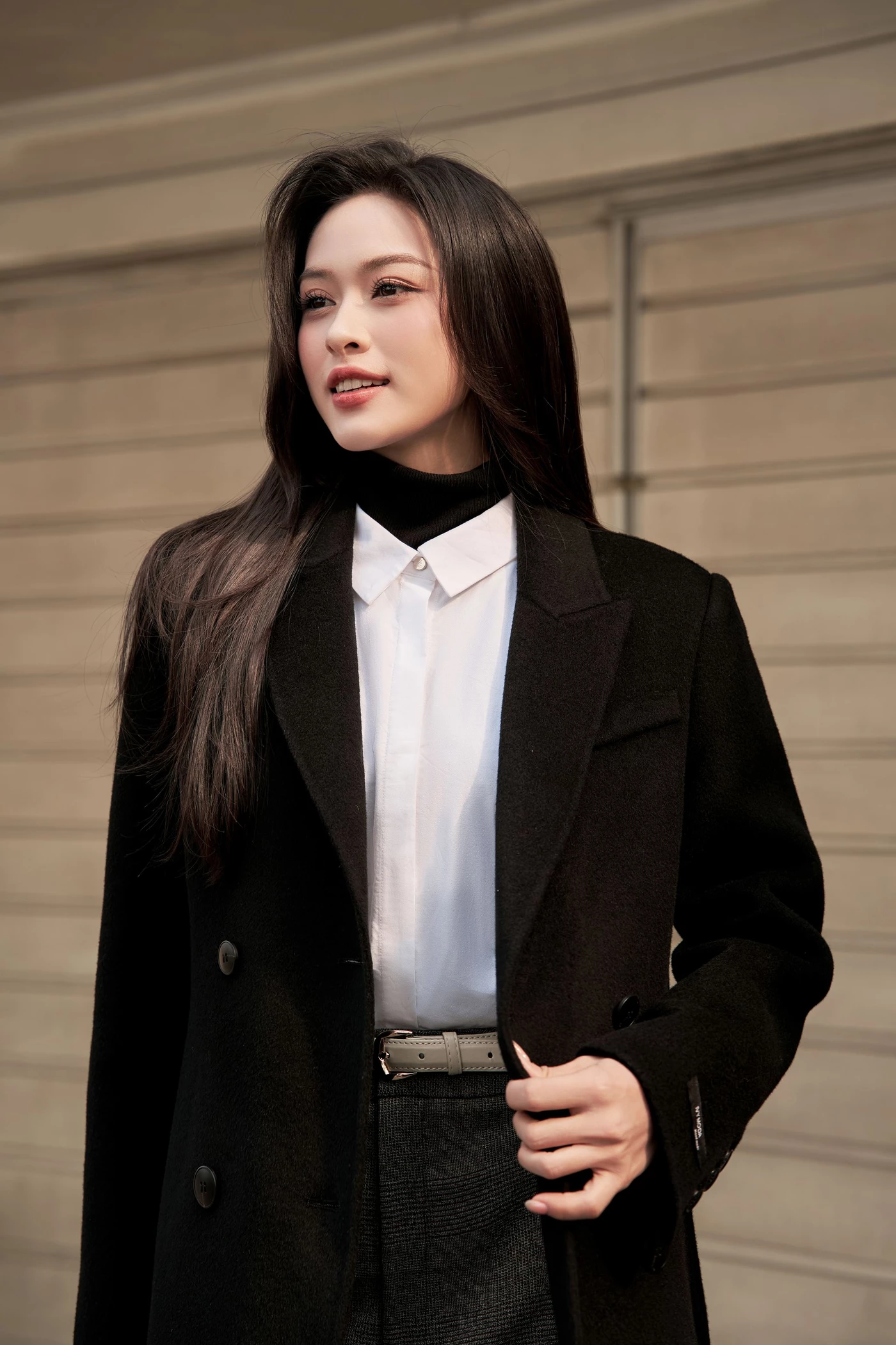 Áo dạ lông cừu Wool Ladie Coat