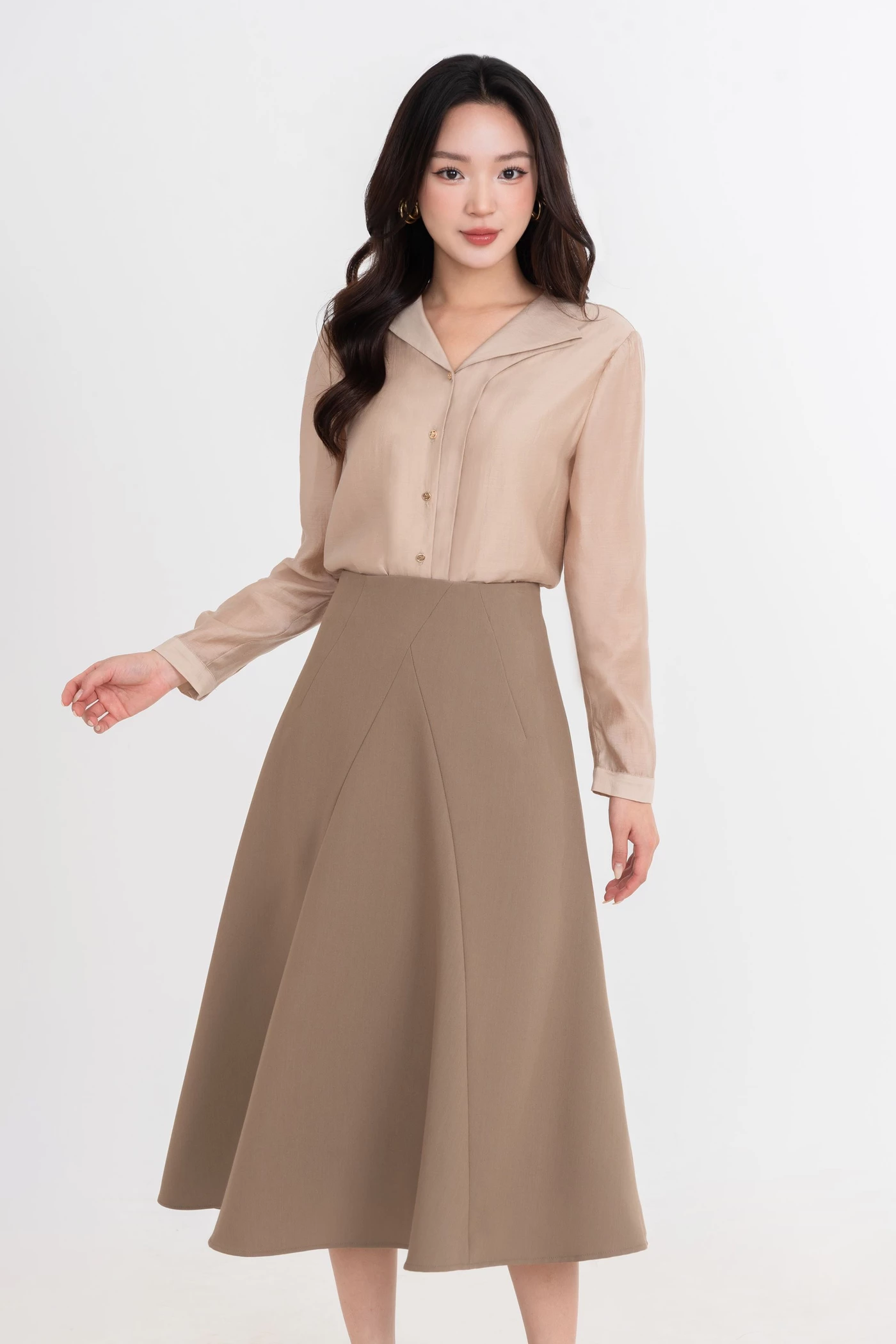 Áo sơ mi lụa Soft Grace