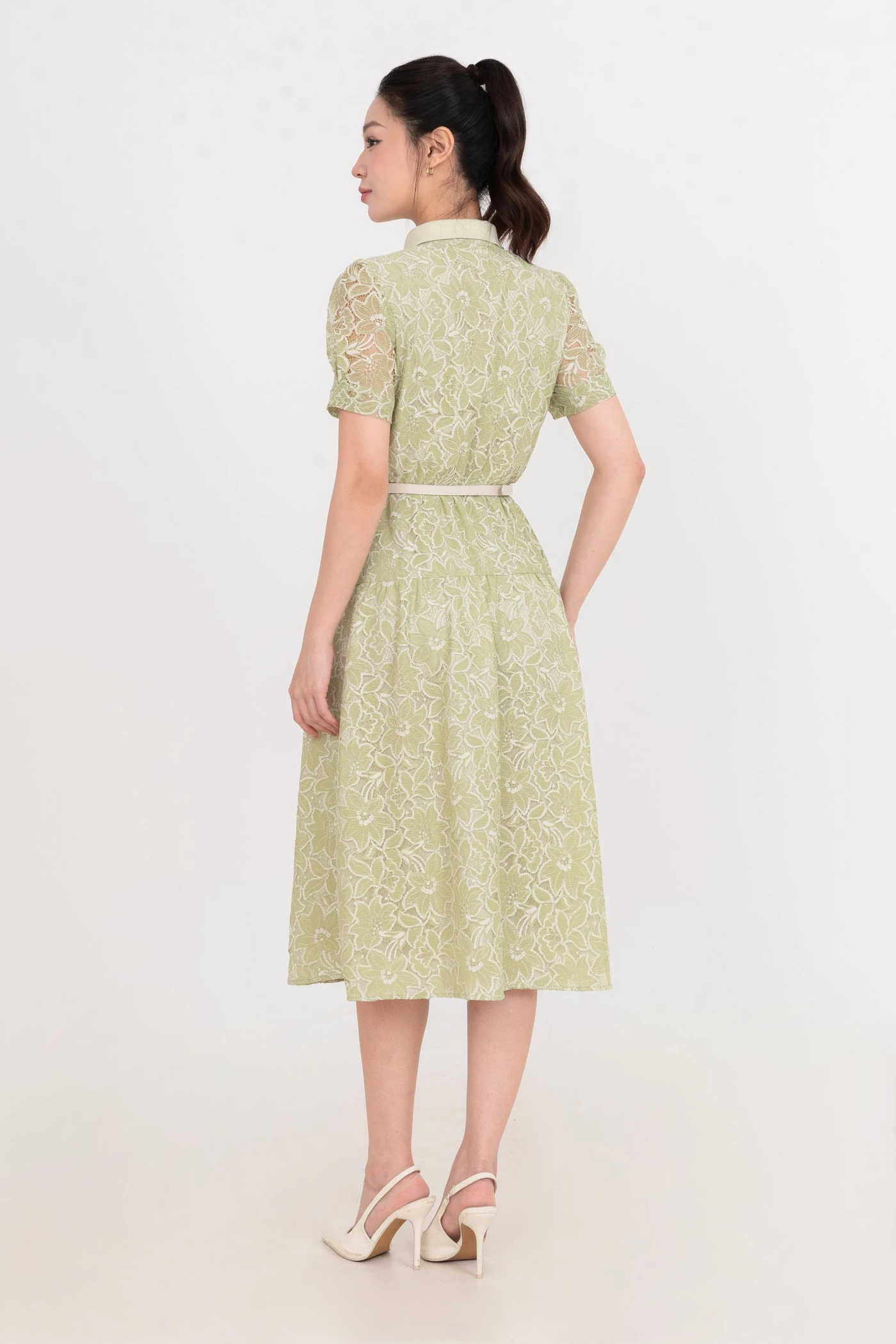 Đầm hoa xanh Spring Pastel