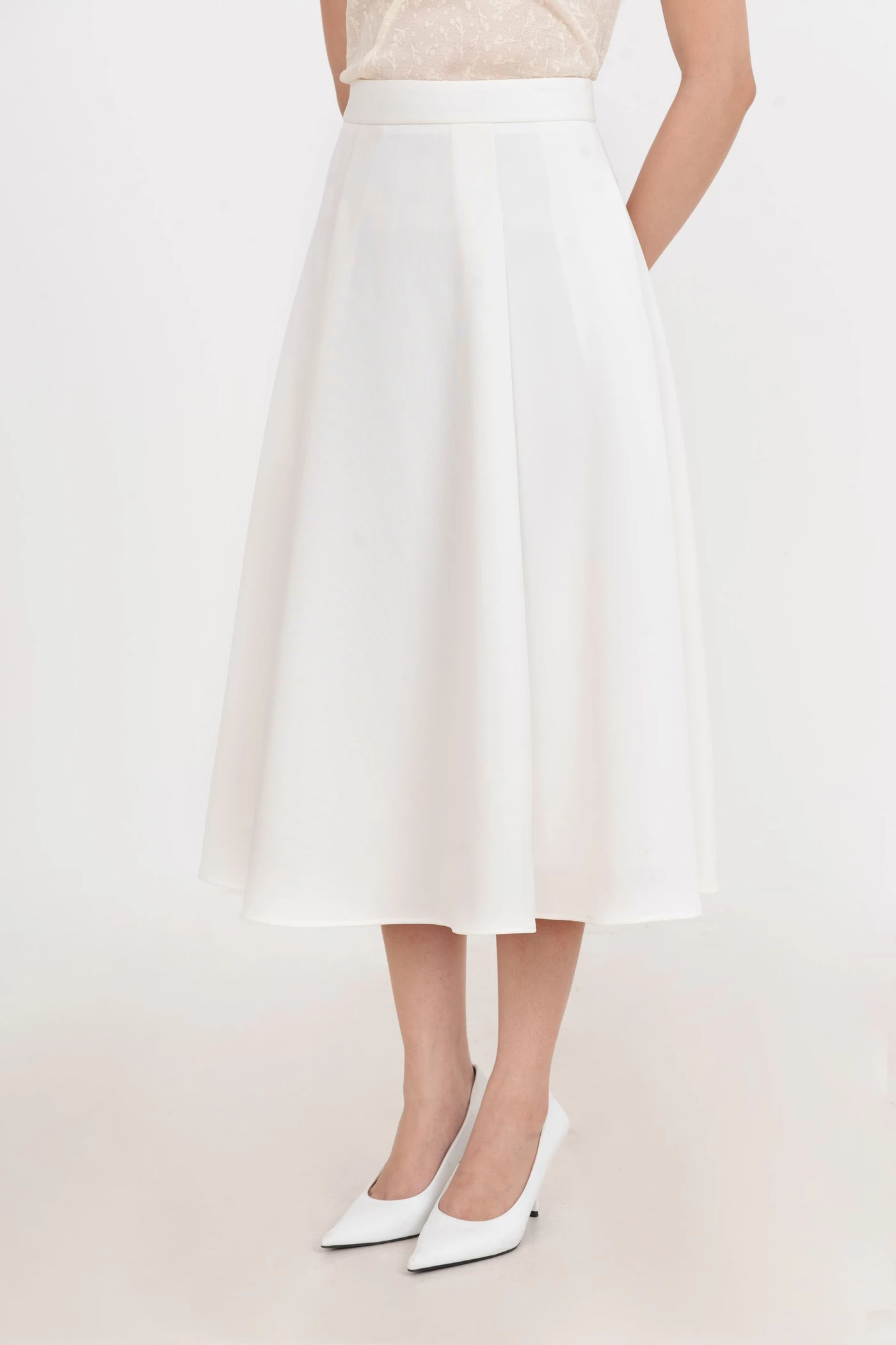 Chân váy midi xòe Elegant