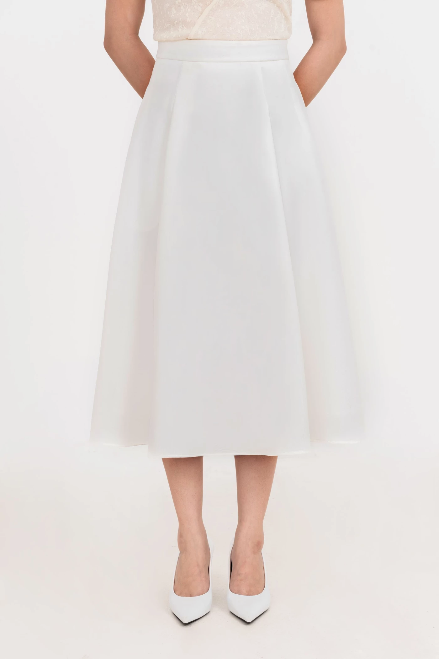 Chân váy midi xòe Elegant