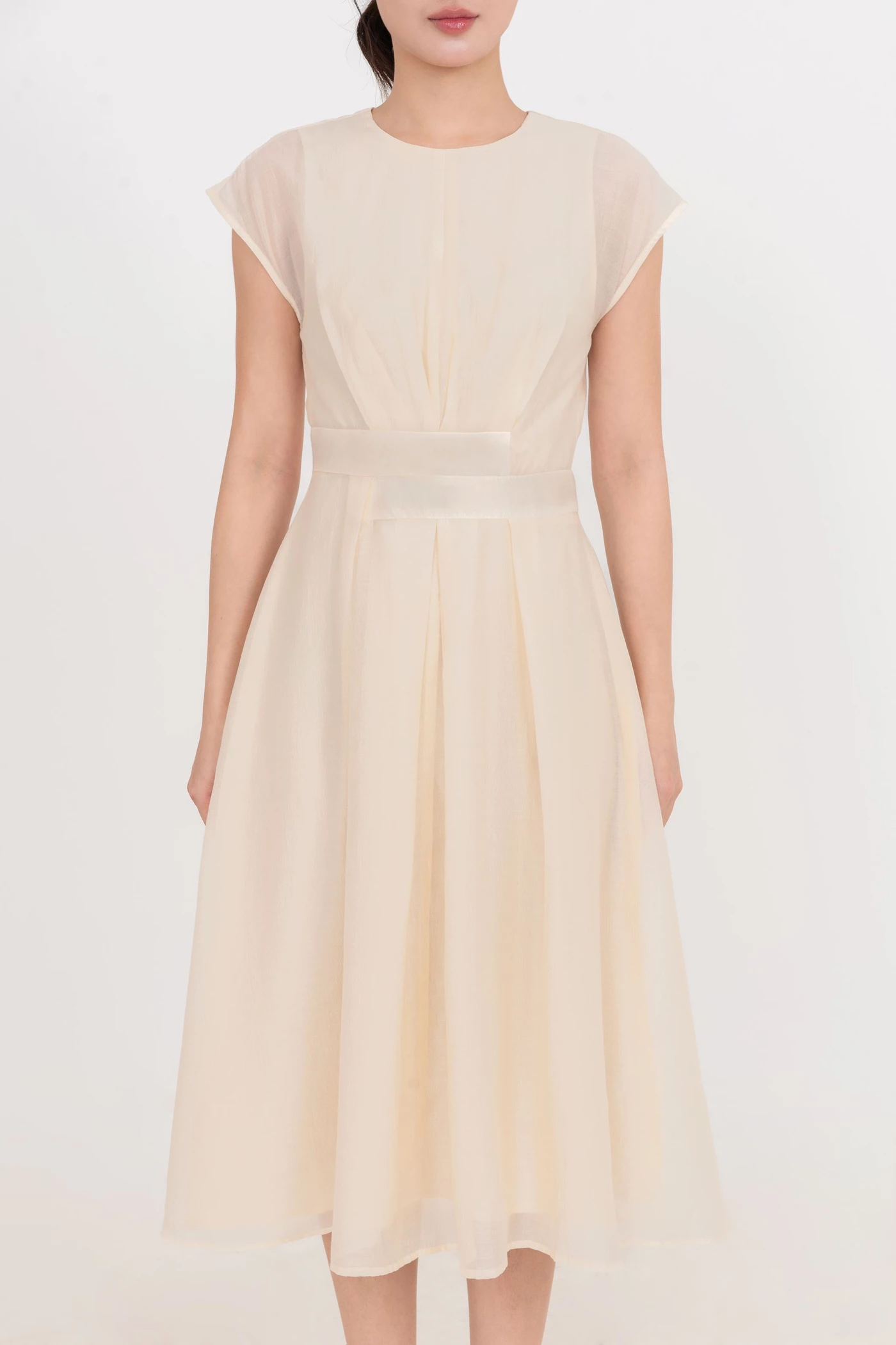 Tencel Alina Dress - Đầm lụa tay hến