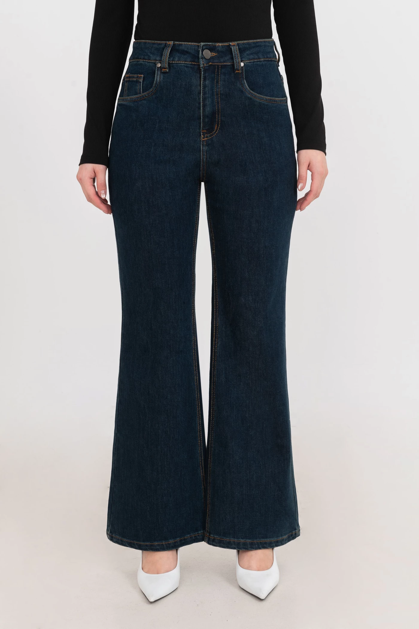 Quần jeans ống loe Retro Flare