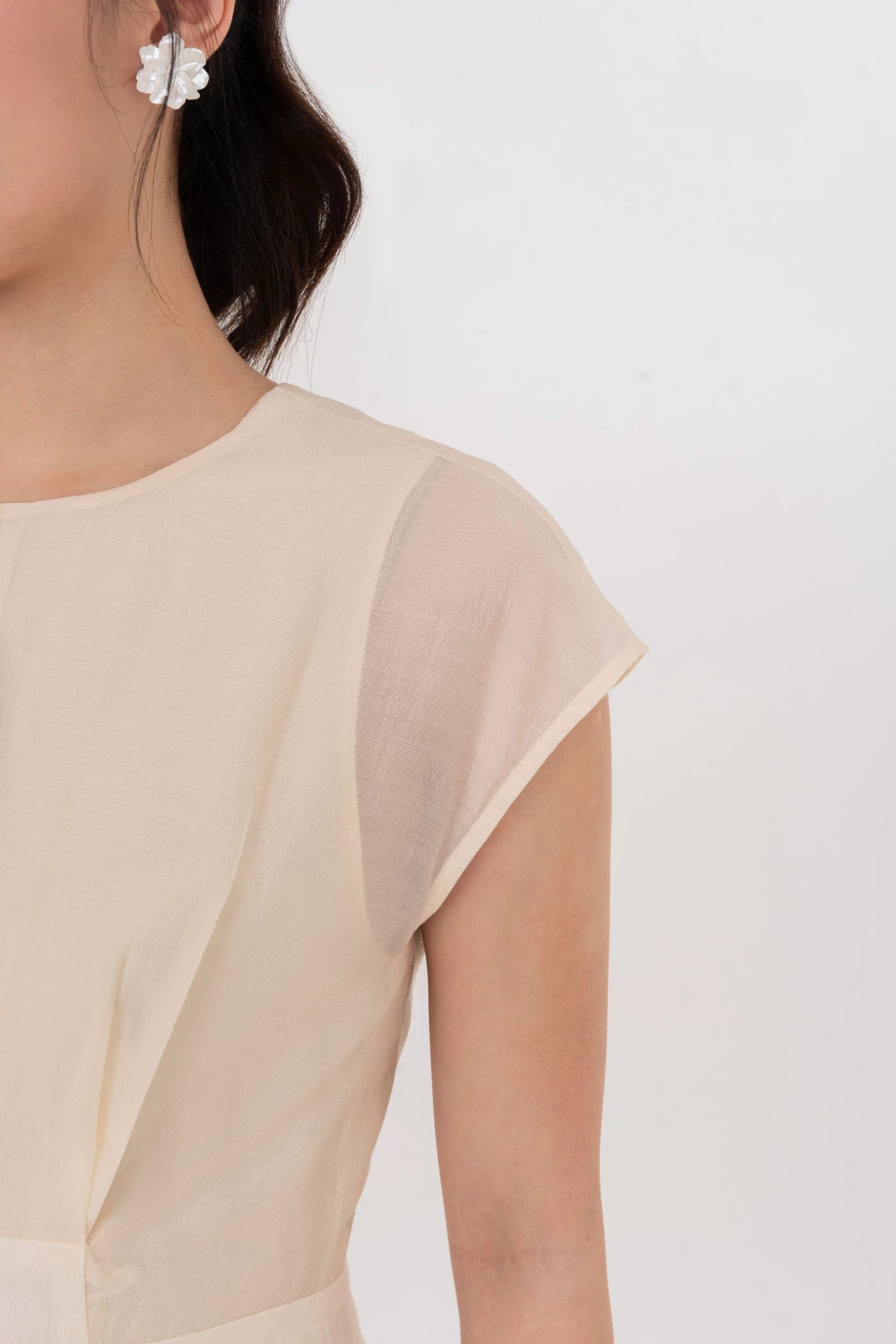 Tencel Alina Dress - Đầm lụa tay hến