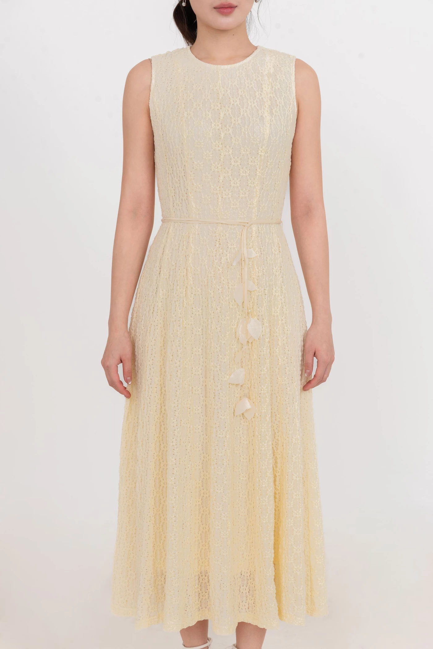 Đầm thun ren Golden Lace