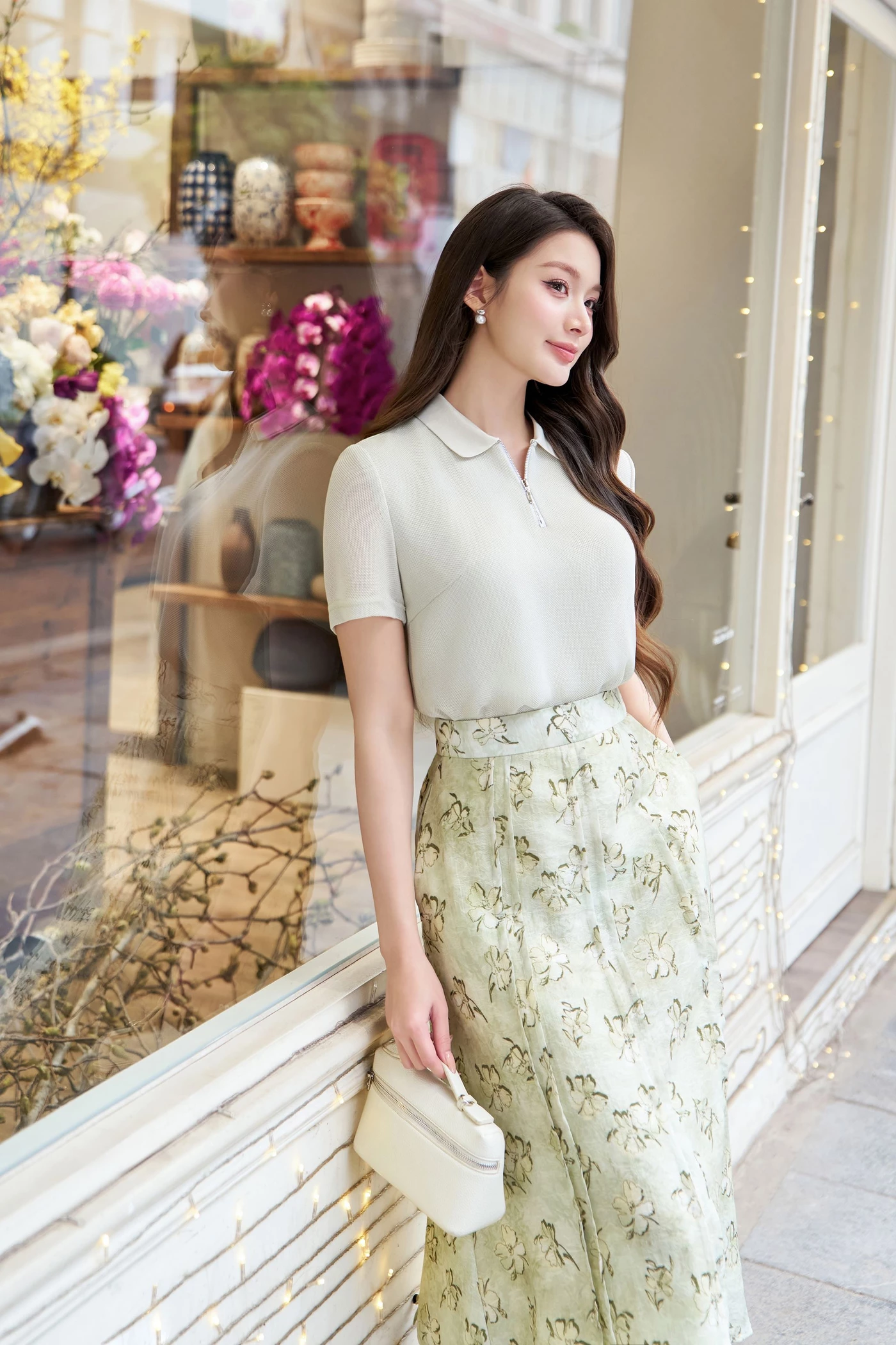 Áo Polo sơ mi Matcha