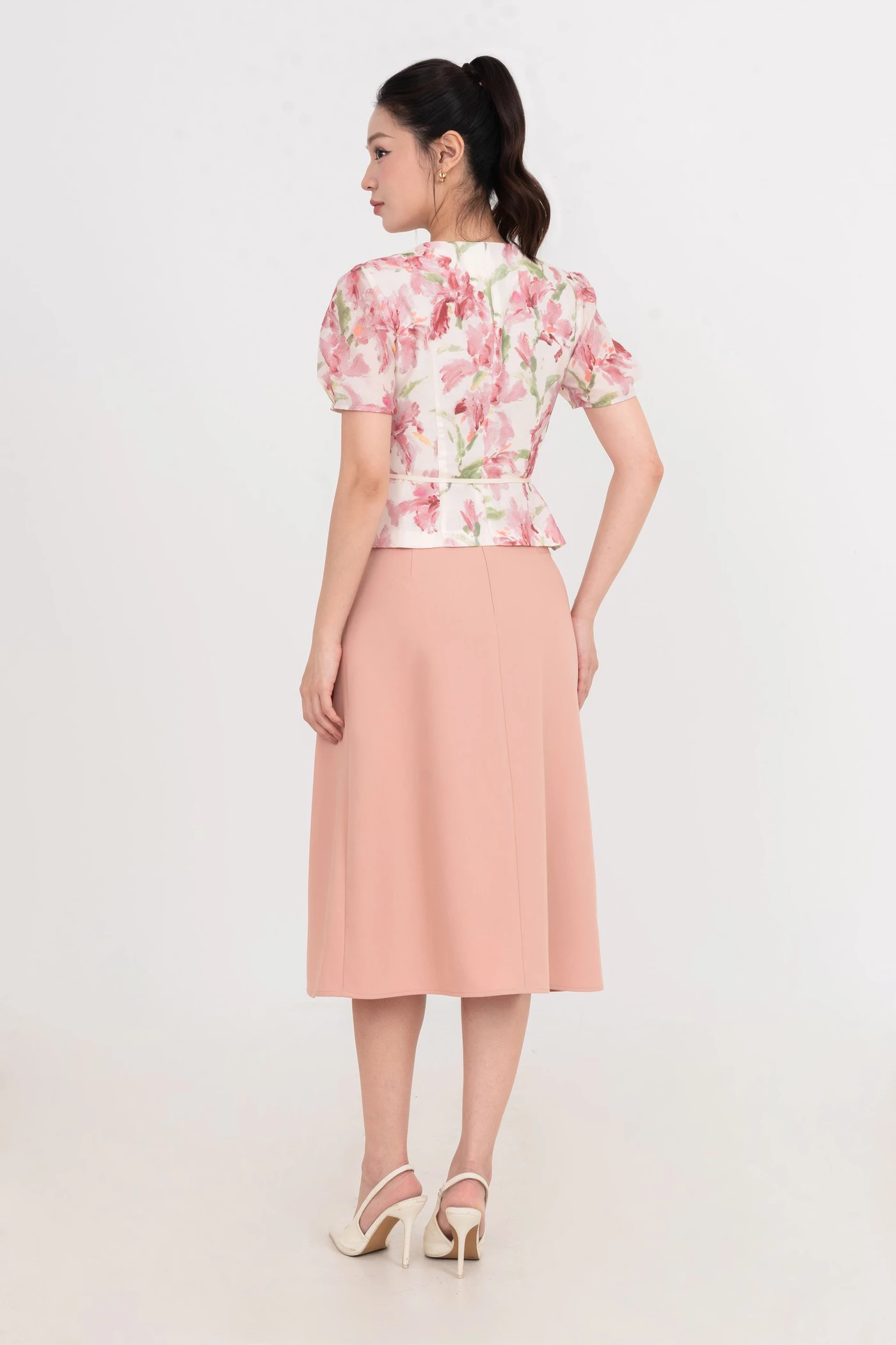 Áo sơ mi lụa Spring Aura