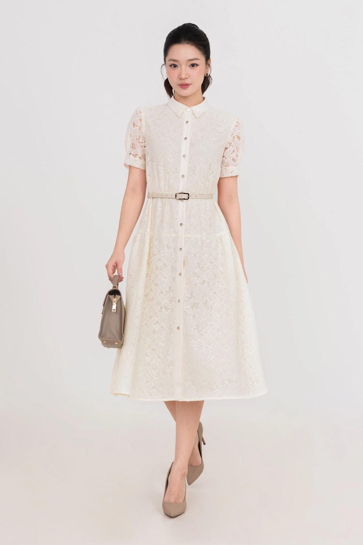 Đầm hoa be Spring Pastel