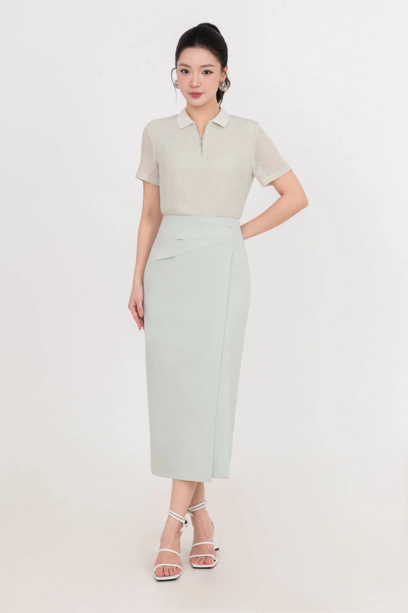 Áo Polo sơ mi Matcha