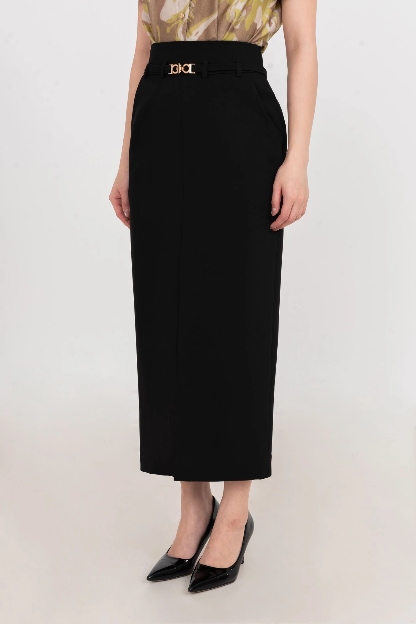 Chân váy bút chì dáng dài Refined