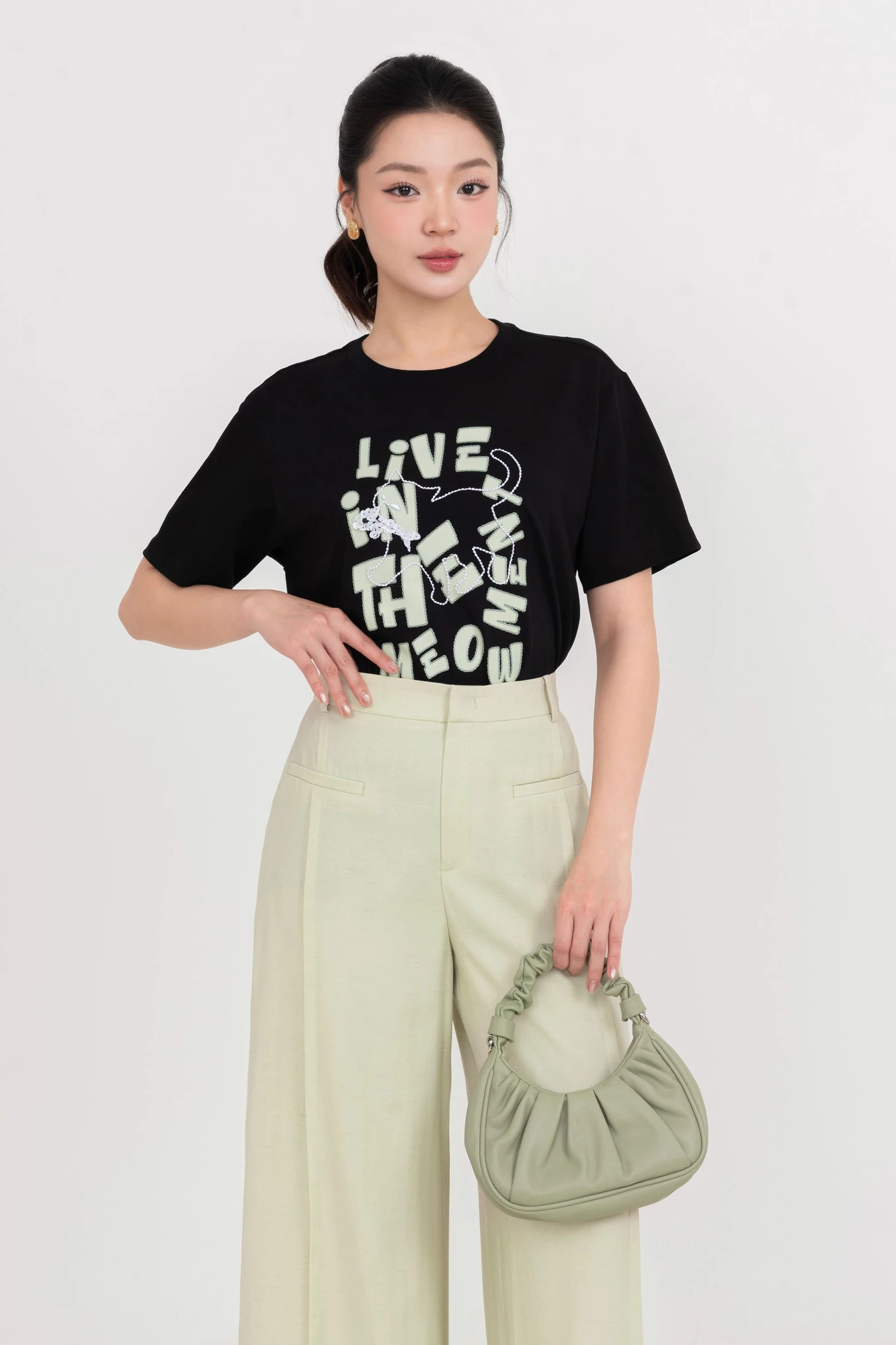 Quần tây suông Classic Mint