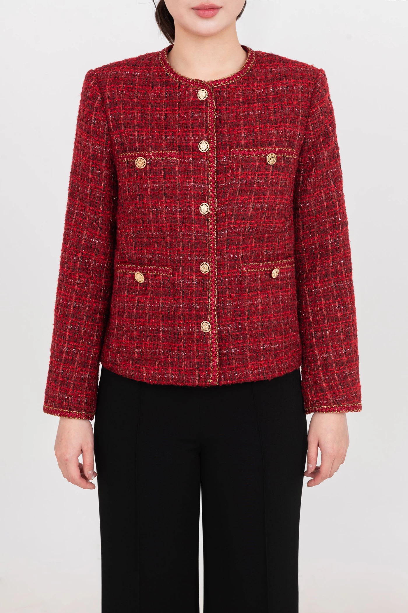 Áo khoác Tweed Red Classic