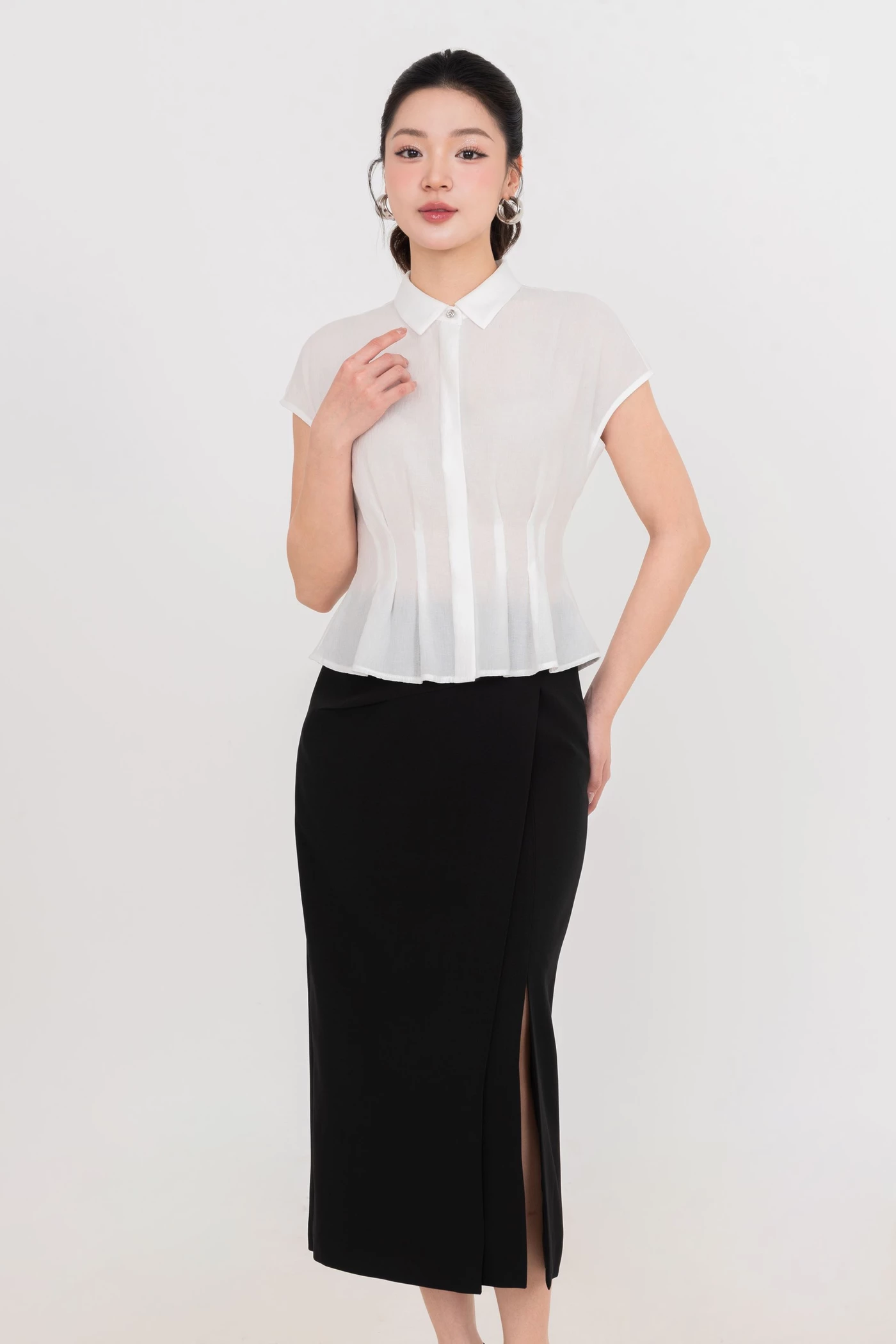 Chân váy bút chì Wrap