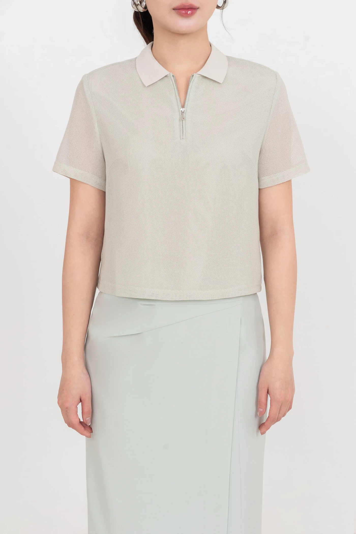 Áo Polo sơ mi Matcha