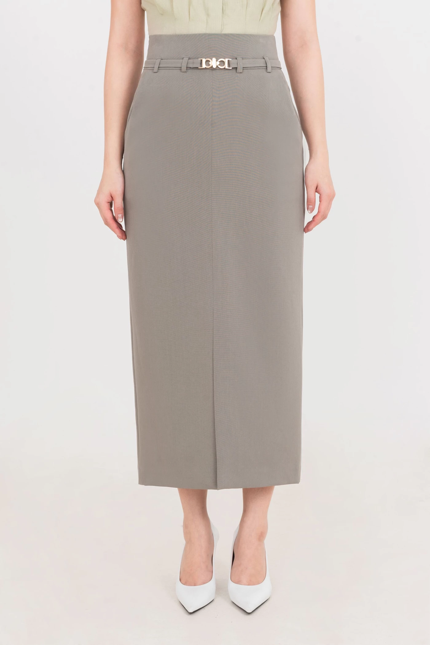 Chân váy bút chì dáng dài Refined