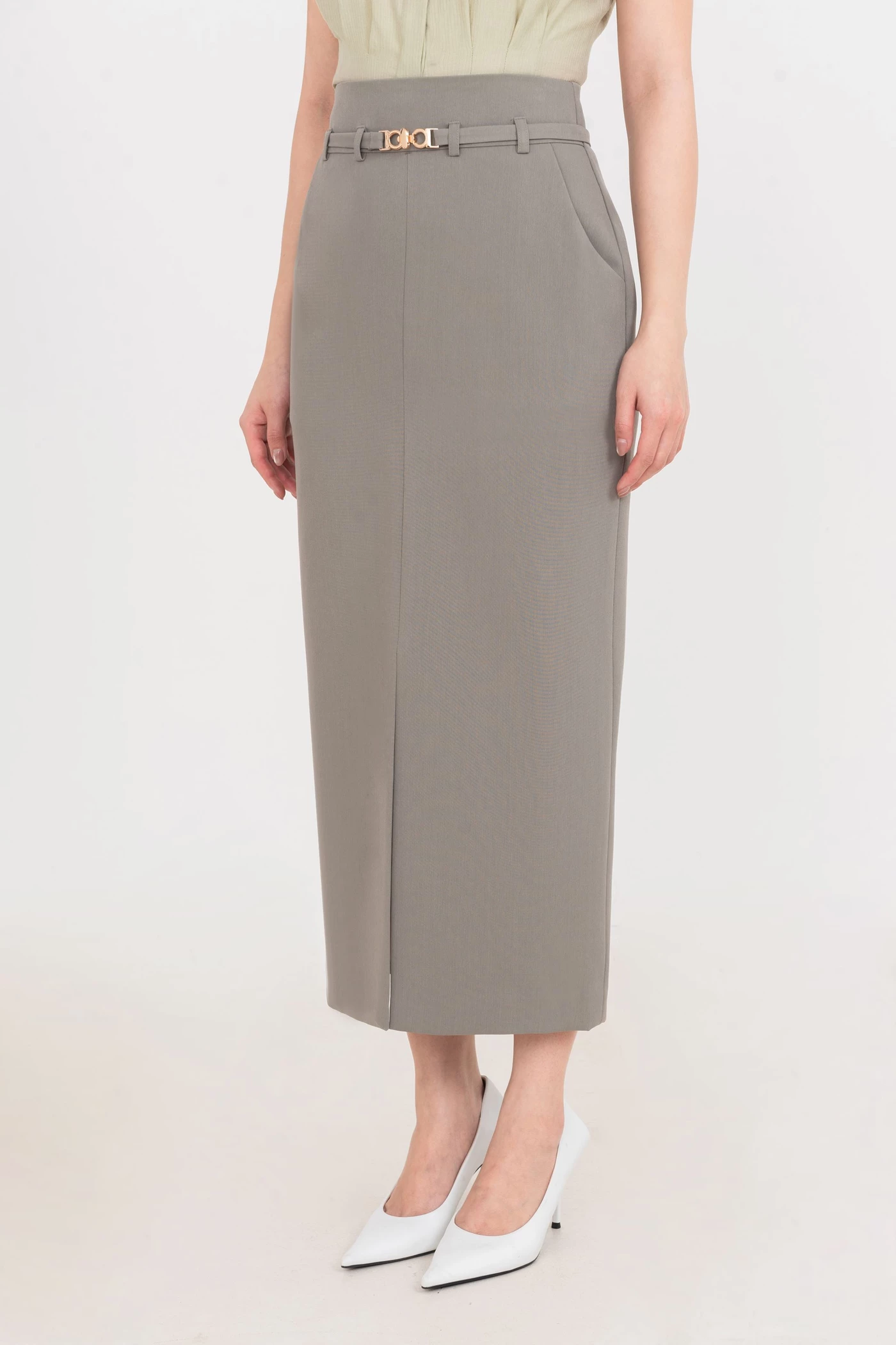 Chân váy bút chì dáng dài Refined