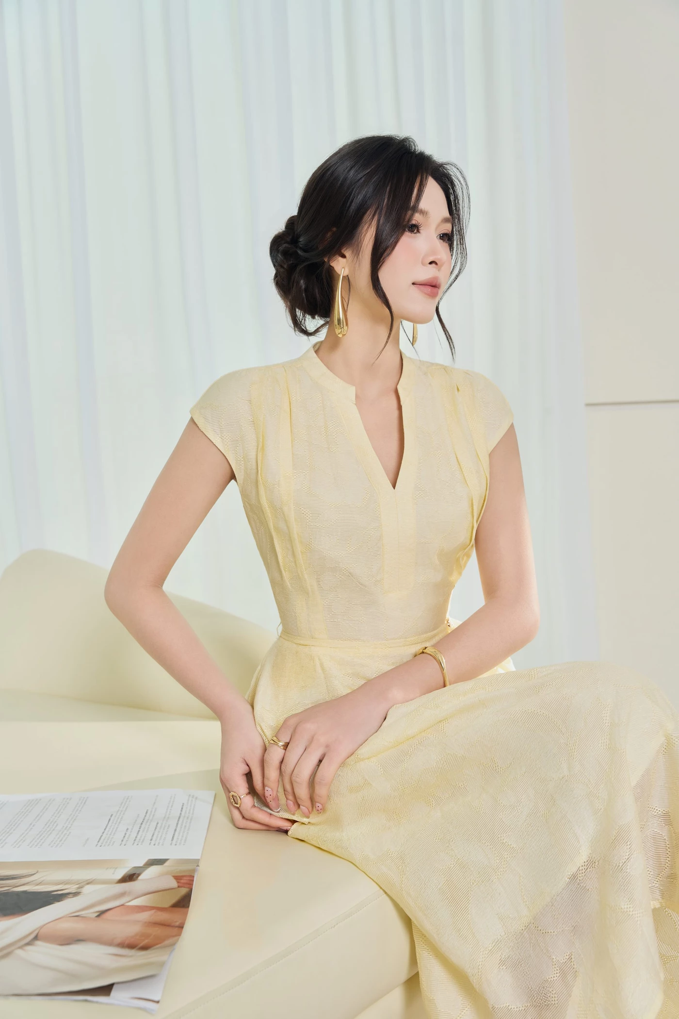 Đầm xòe Golden Breeze