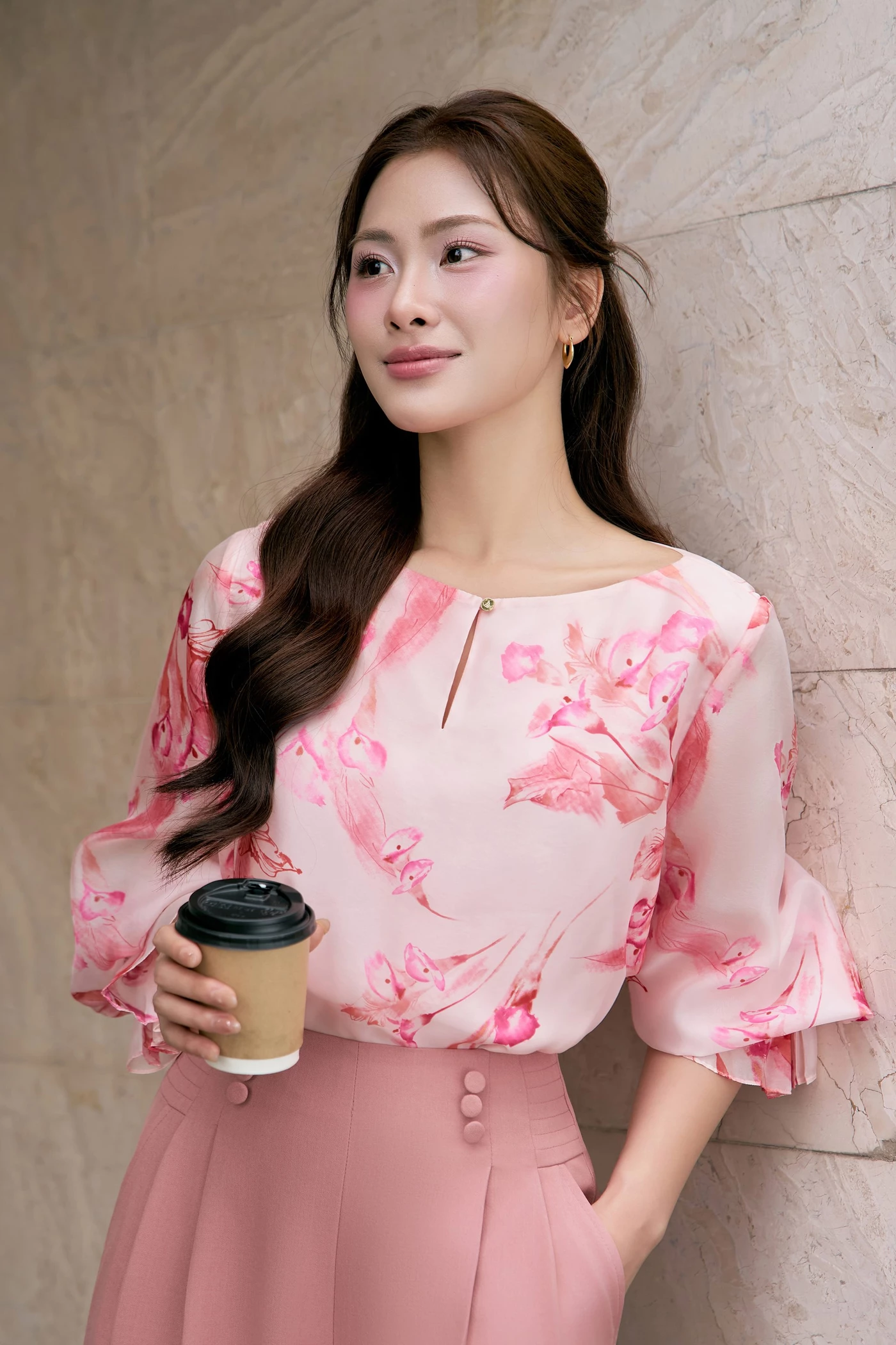 Áo kiểu Blush Essence