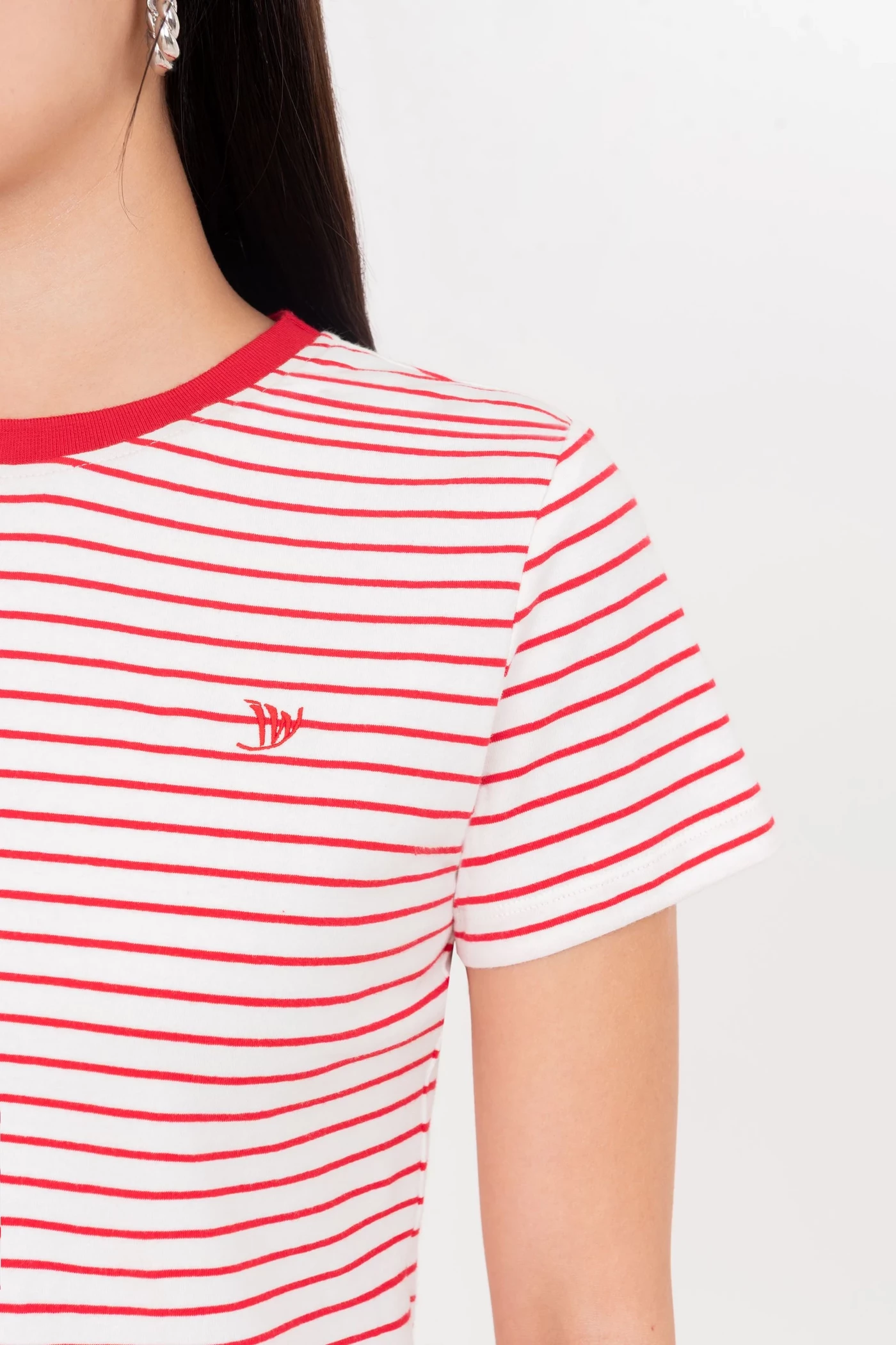 Red Striped T Shirt - Áo thun kẻ cotton