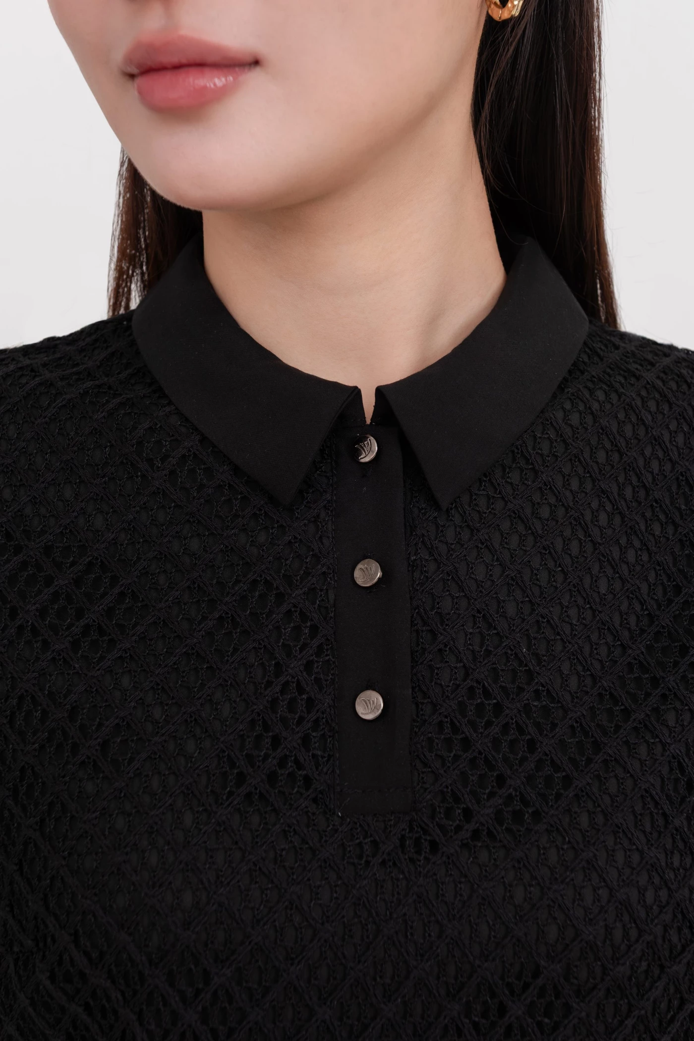 Áo cánh Polo phối ren