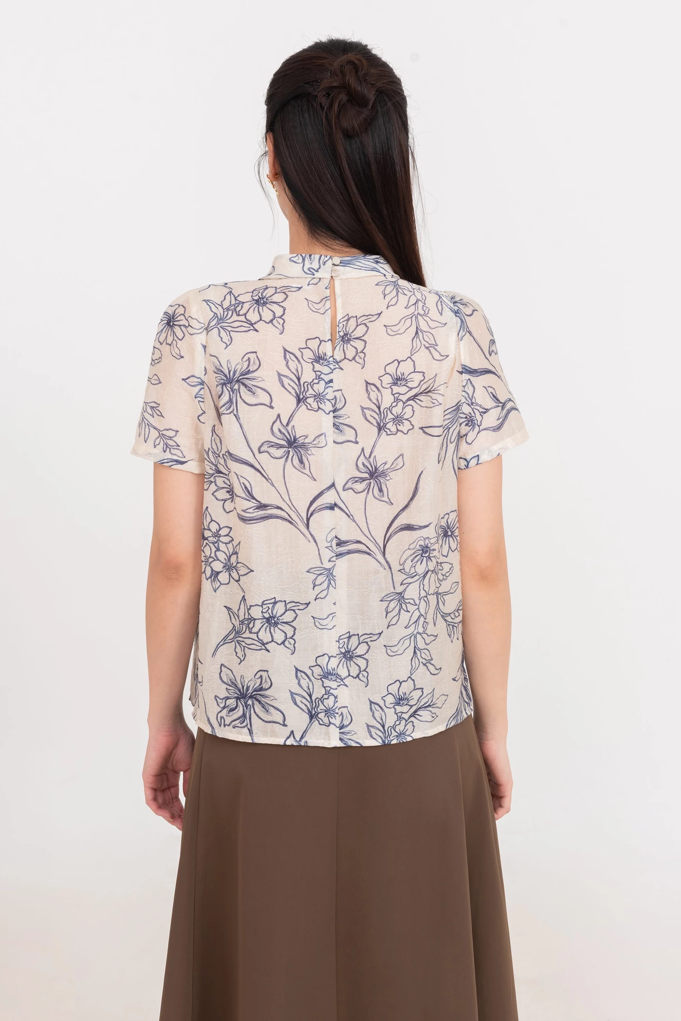 Áo sơ mi họa tiết Lyocell