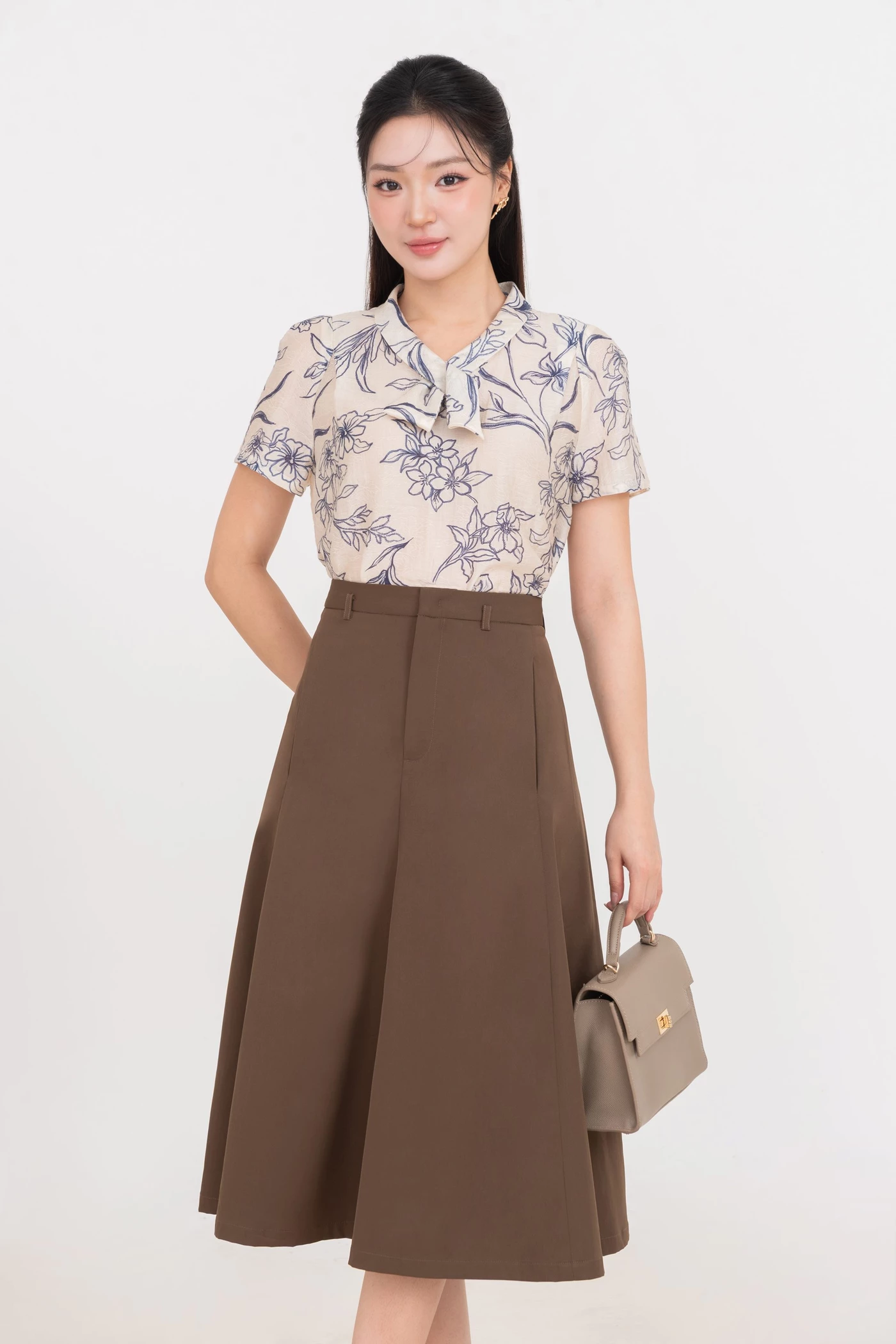 Áo sơ mi họa tiết Lyocell