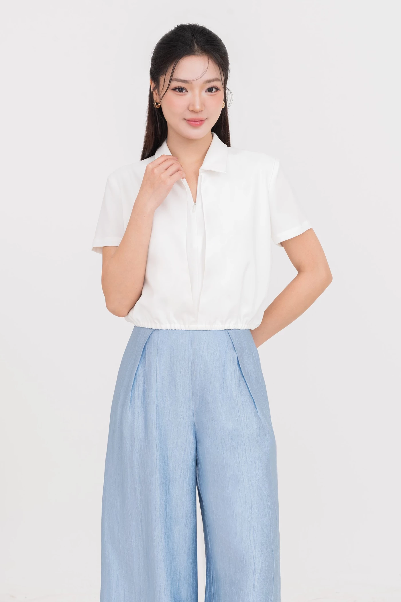 Áo sơ mi bo gấu Horizon