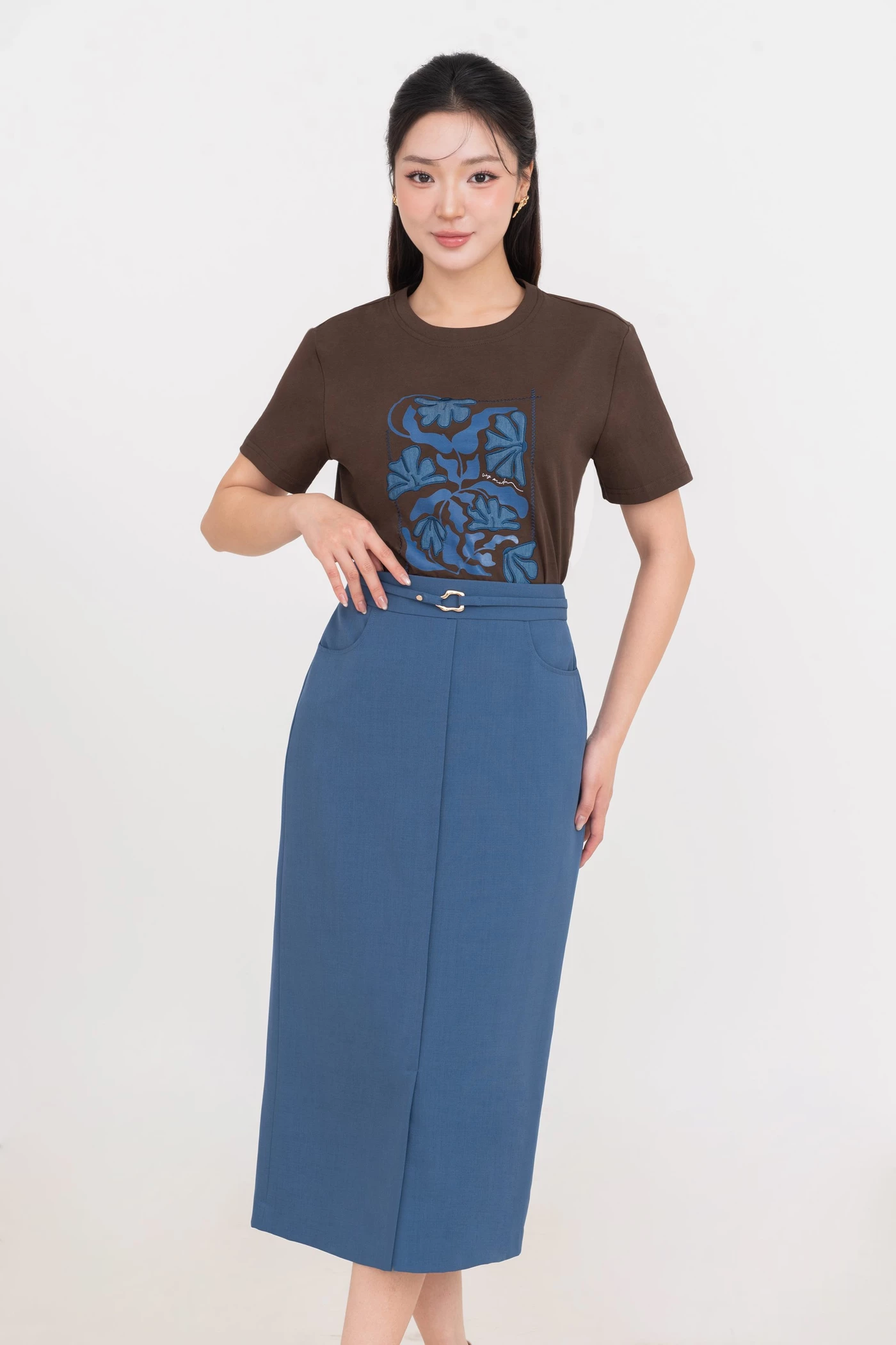 Áo thun in họa tiết Floral