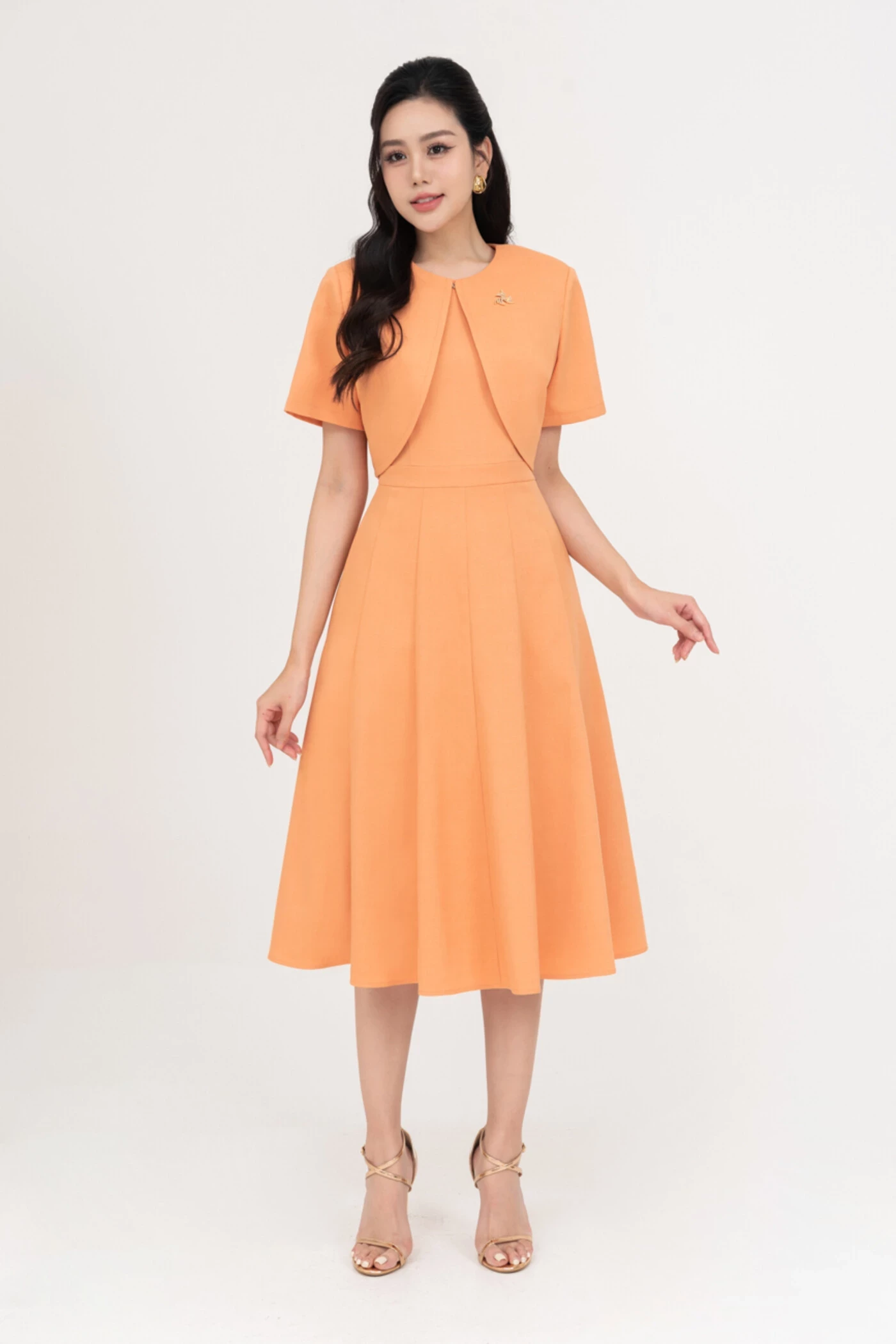 Đầm xòe công sở Peony