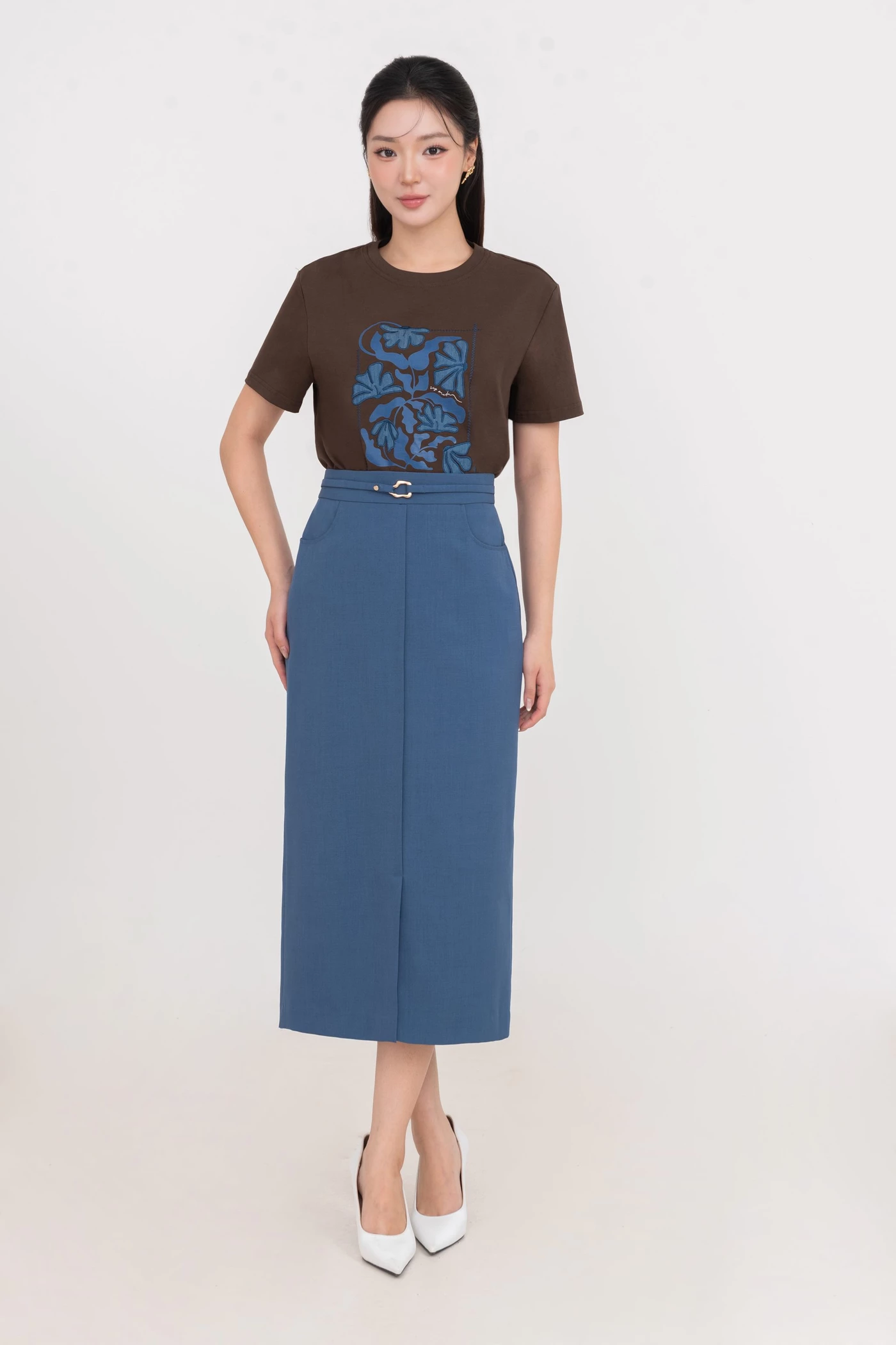 Áo thun in họa tiết Floral