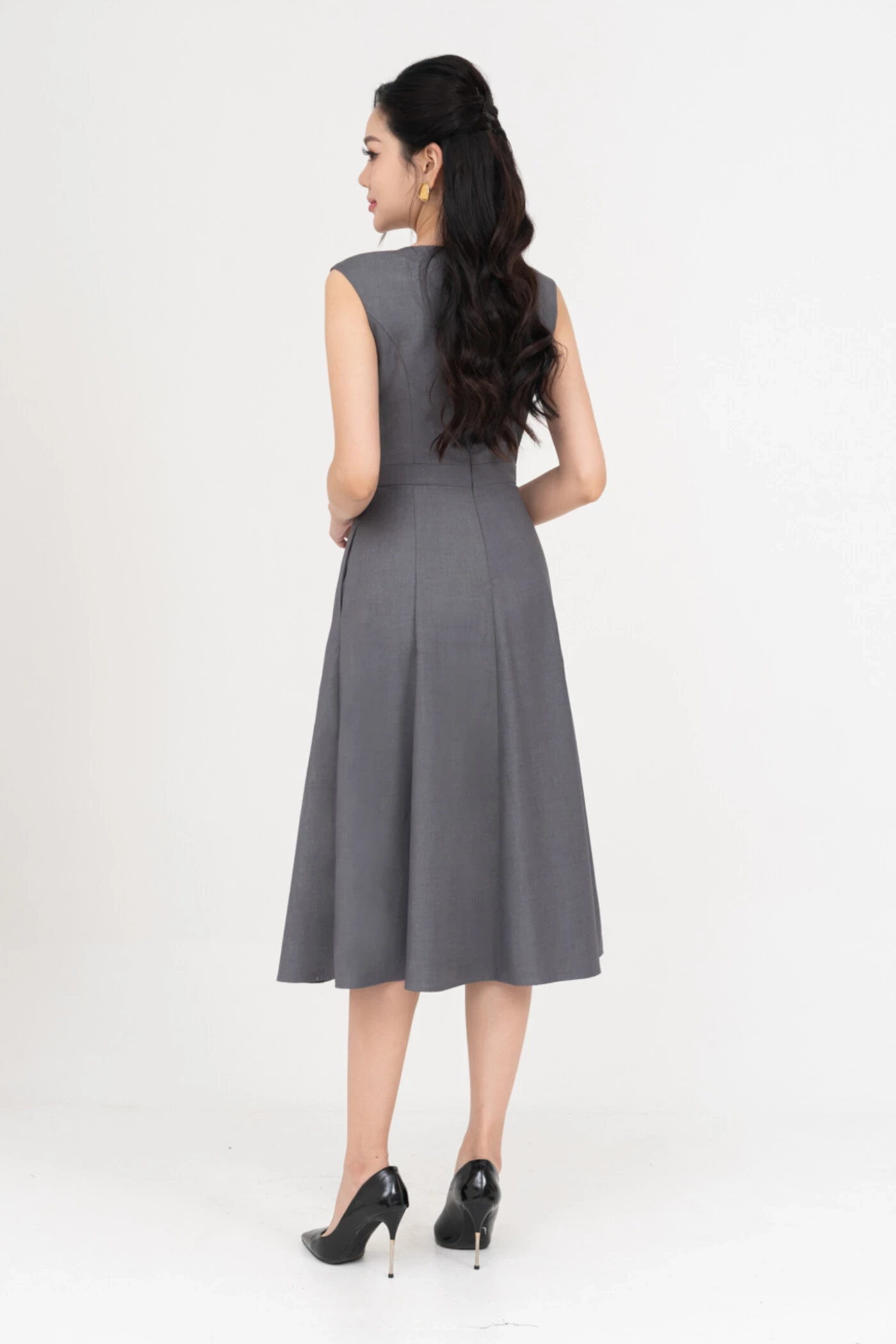 Đầm xòe công sở Peony