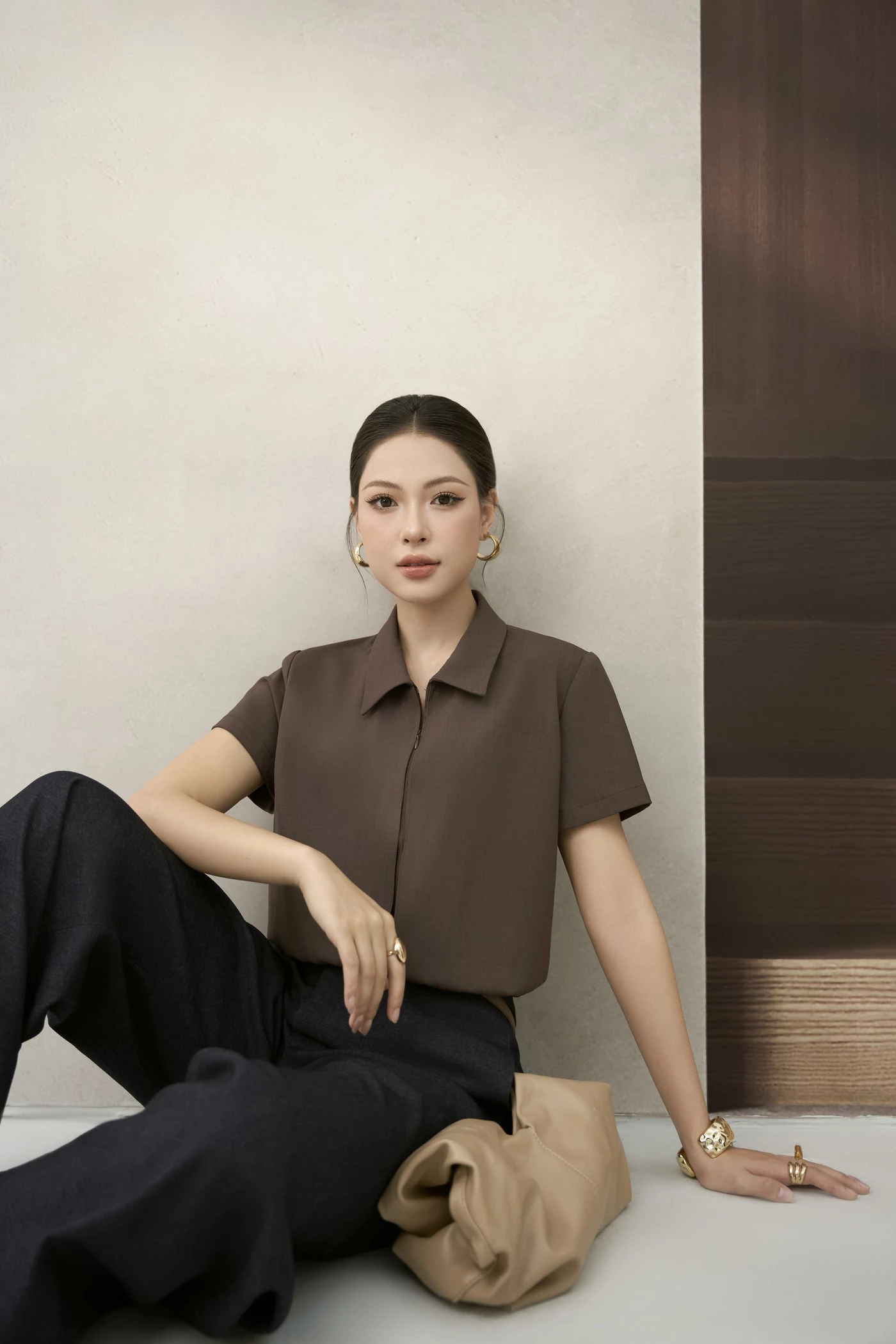 Áo sơ mi bo gấu Horizon