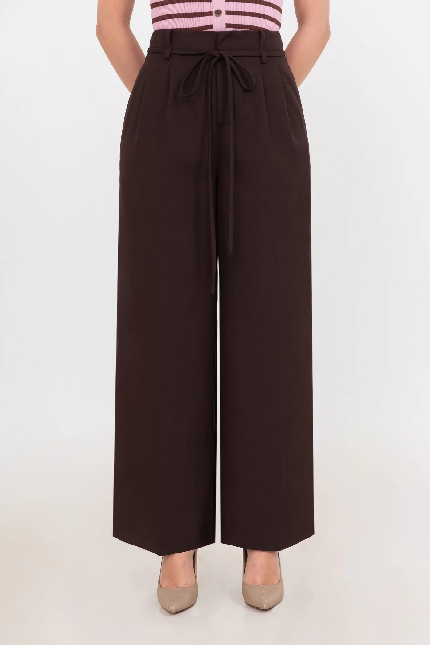 Quần suông nâu LACEY