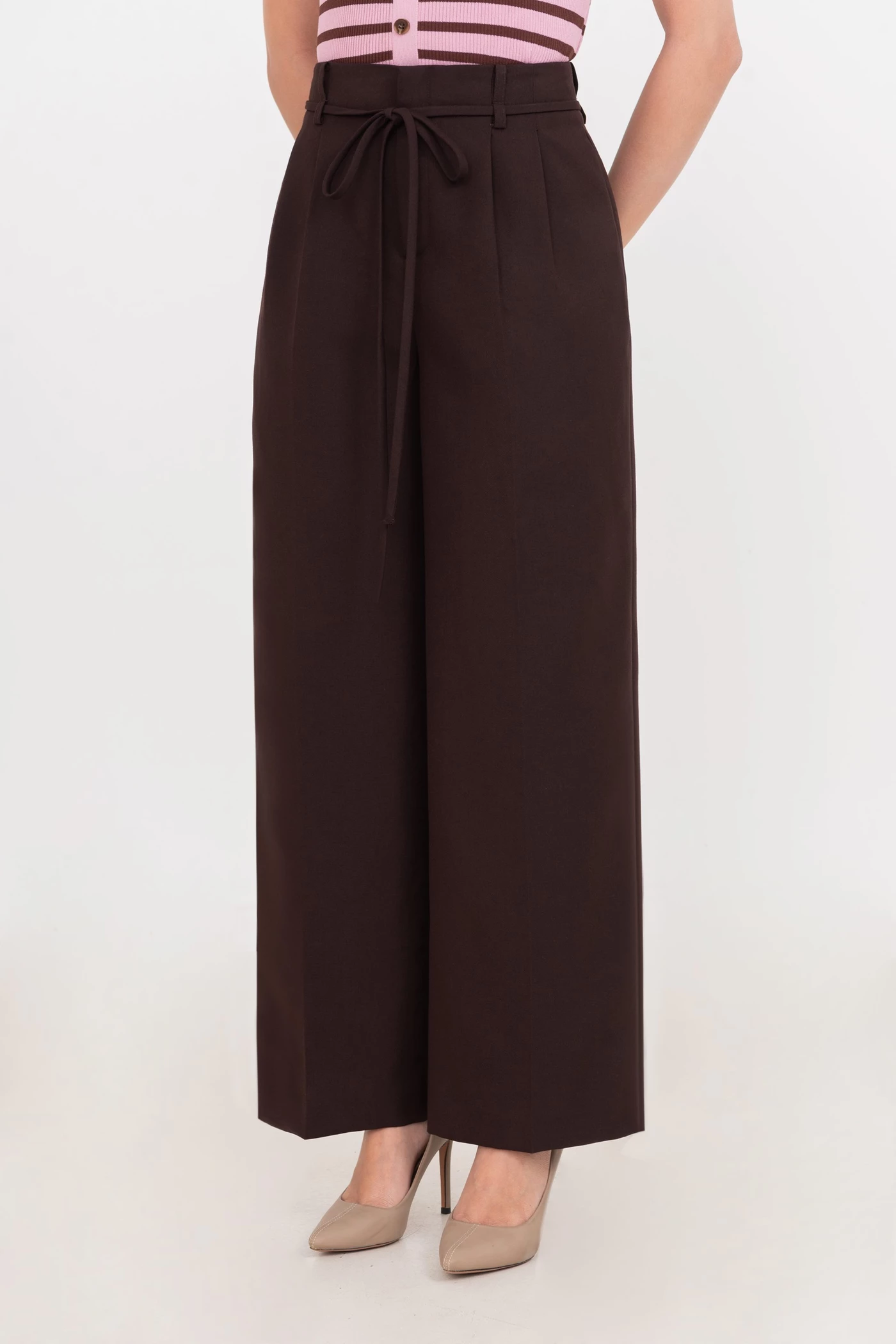 Quần suông nâu LACEY