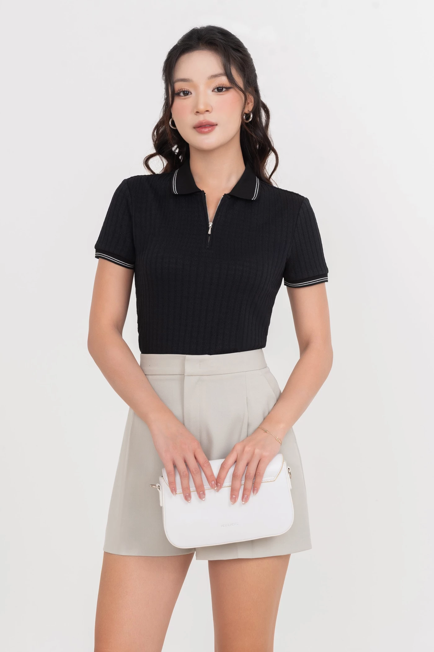 Quần shorts Clean Gray