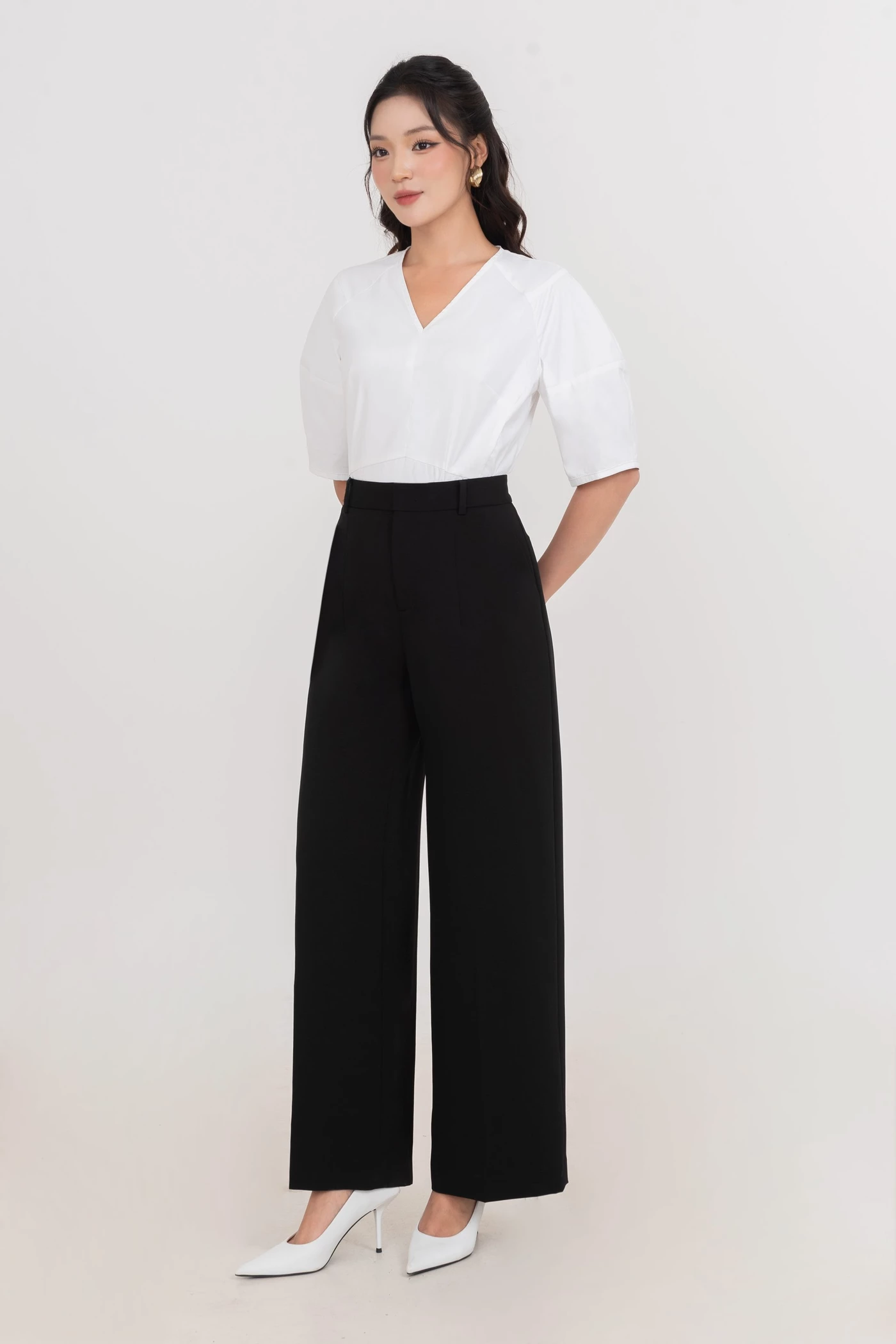 Quần suông Noir Wide