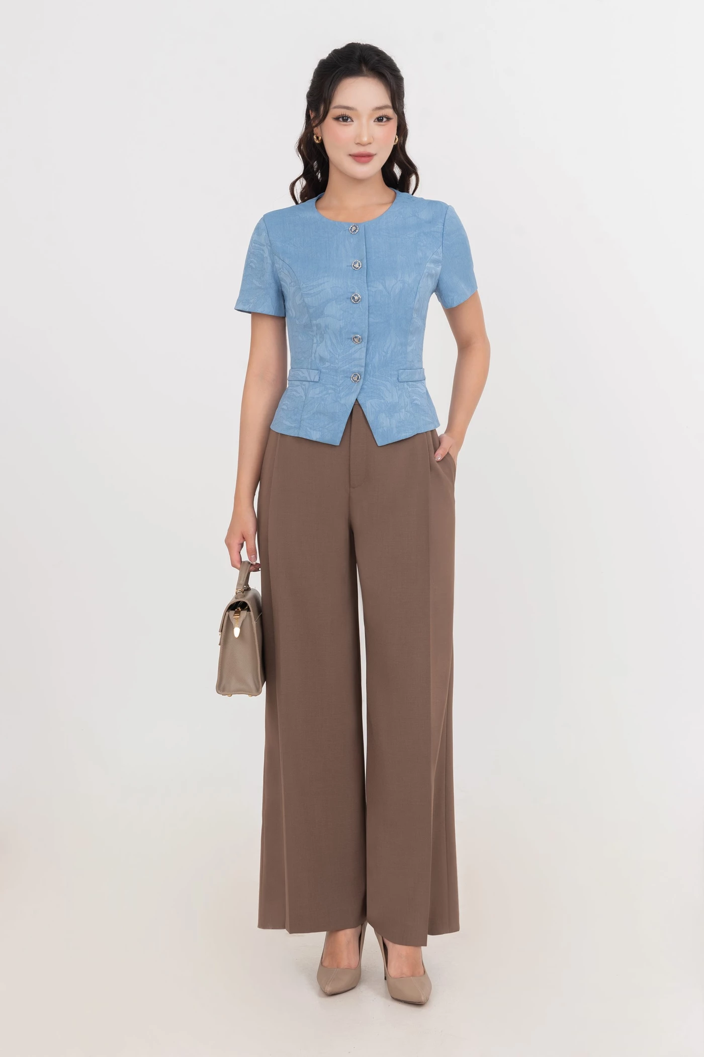 Quần Tây suông Modern Ease