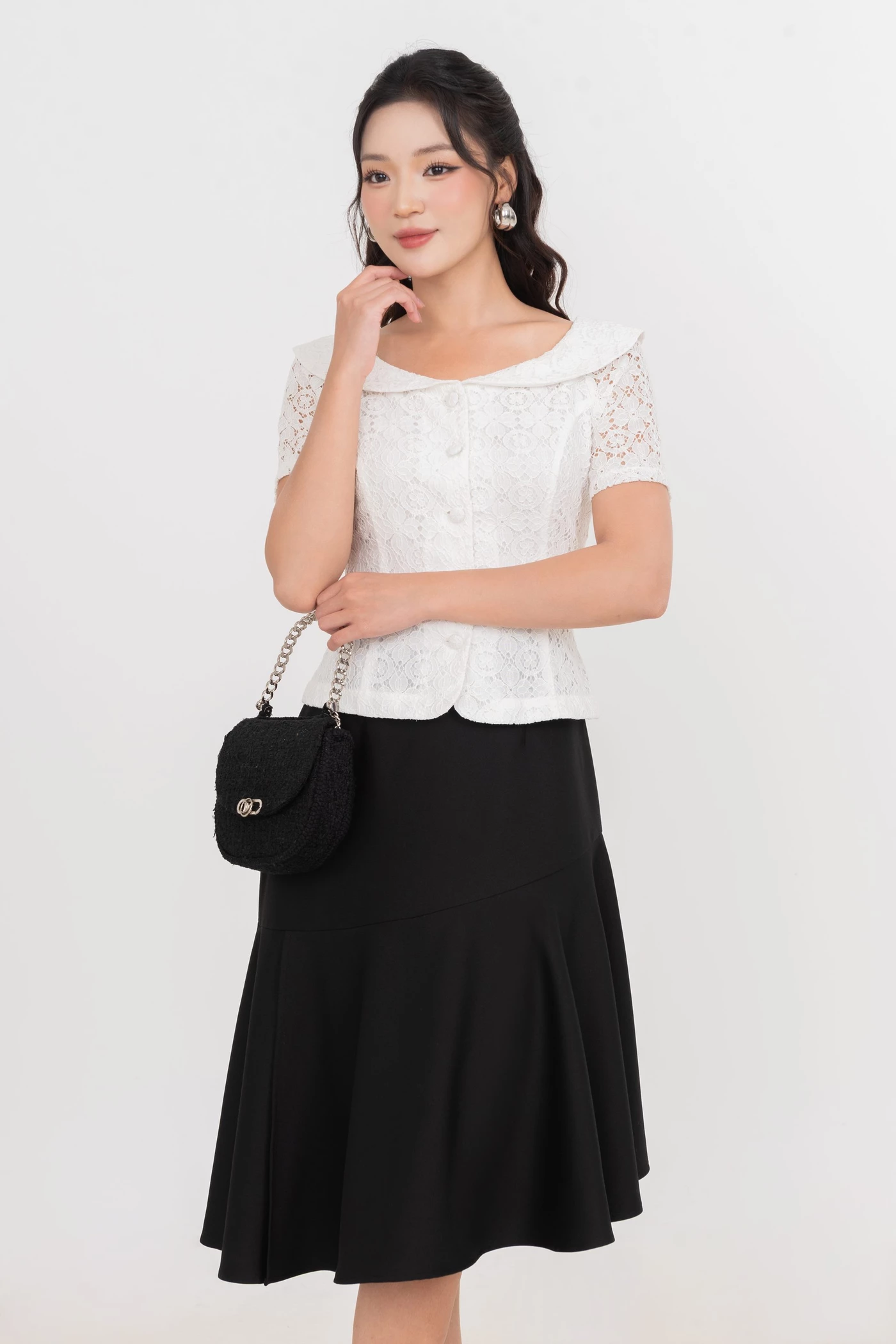 Chân váy đuôi cá cách điệu