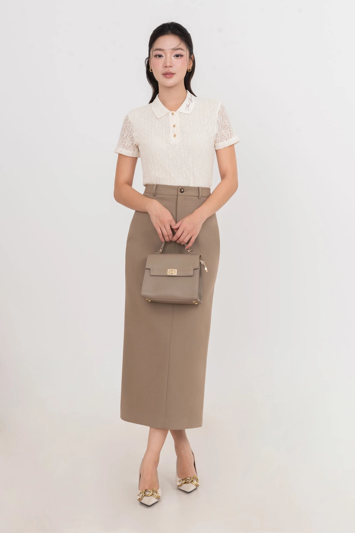 Chân váy Light Brown