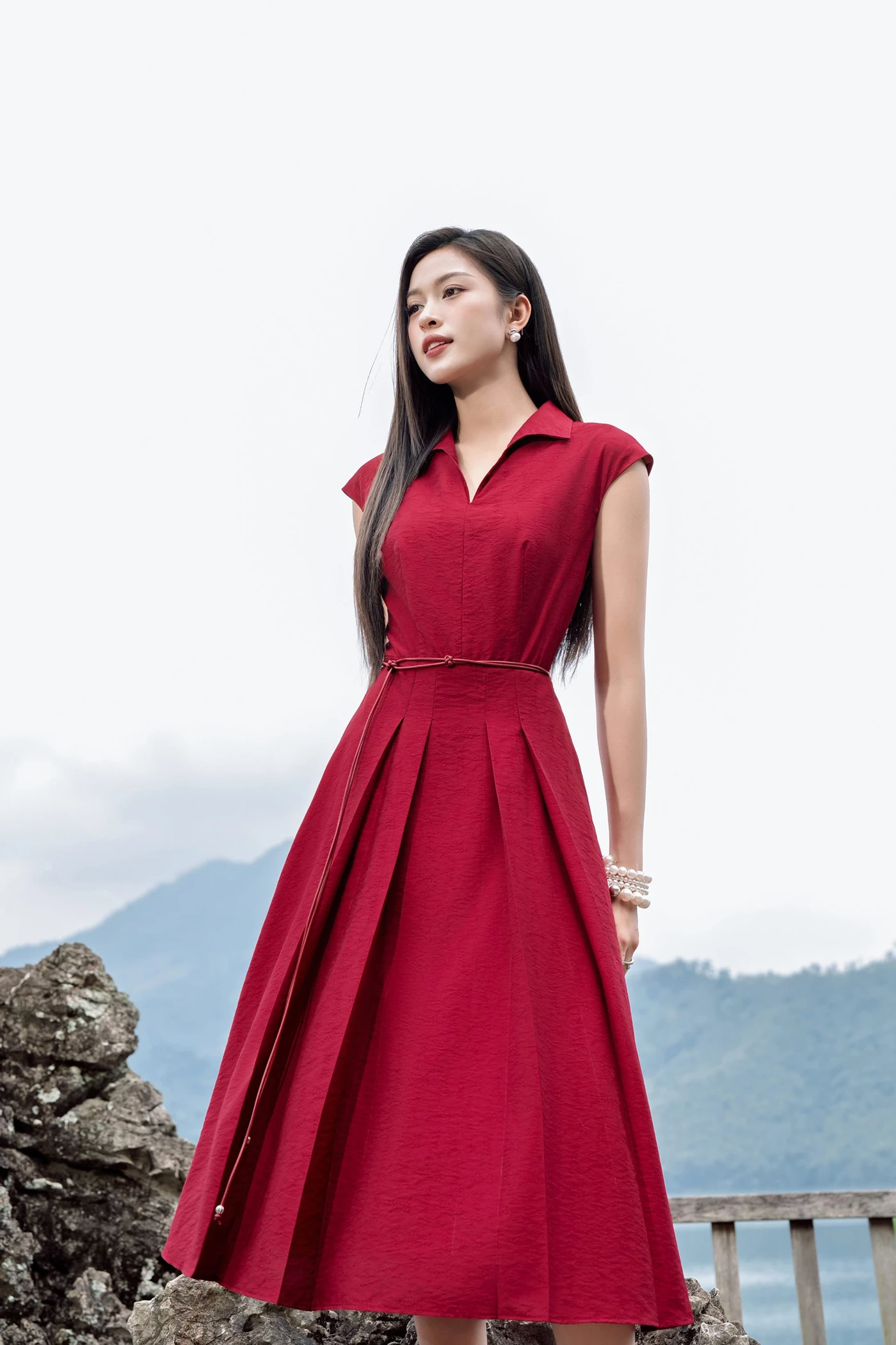Đầm xòe Scarlet Lake