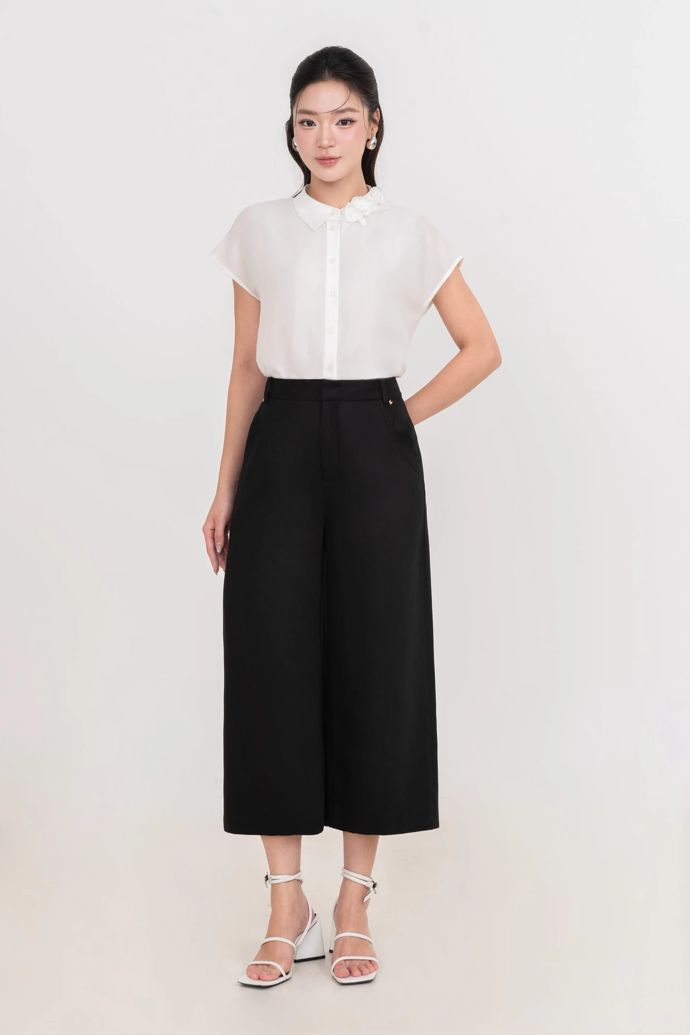 Quần suông Khaki Chic