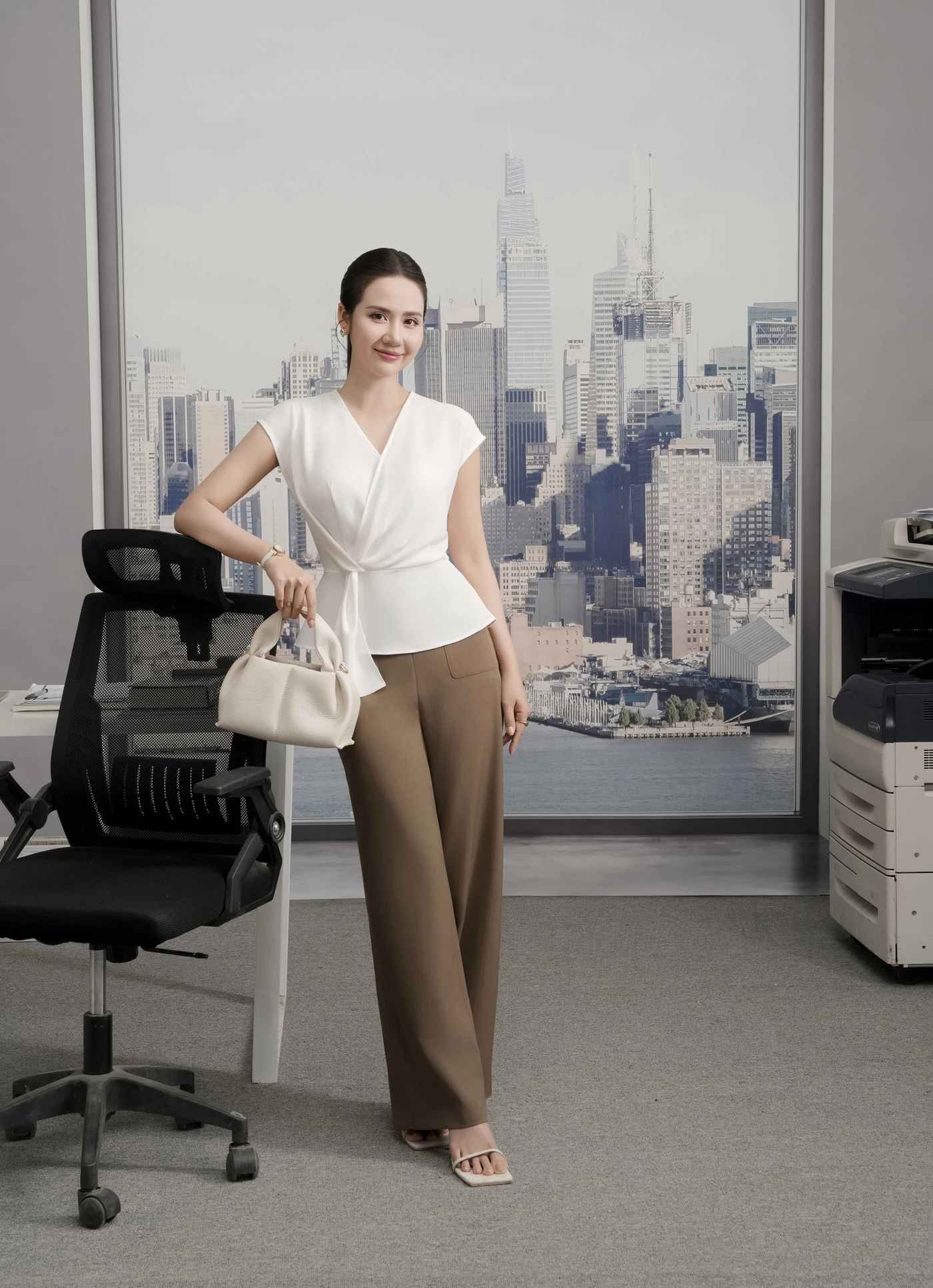 Quần Tây suông Moss Ease