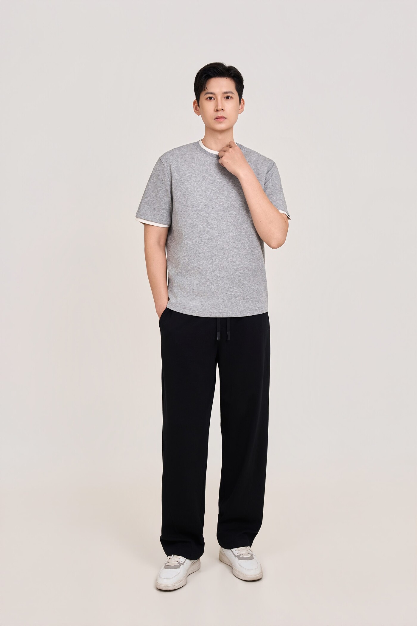 Áo thun Cotton cổ kiểu