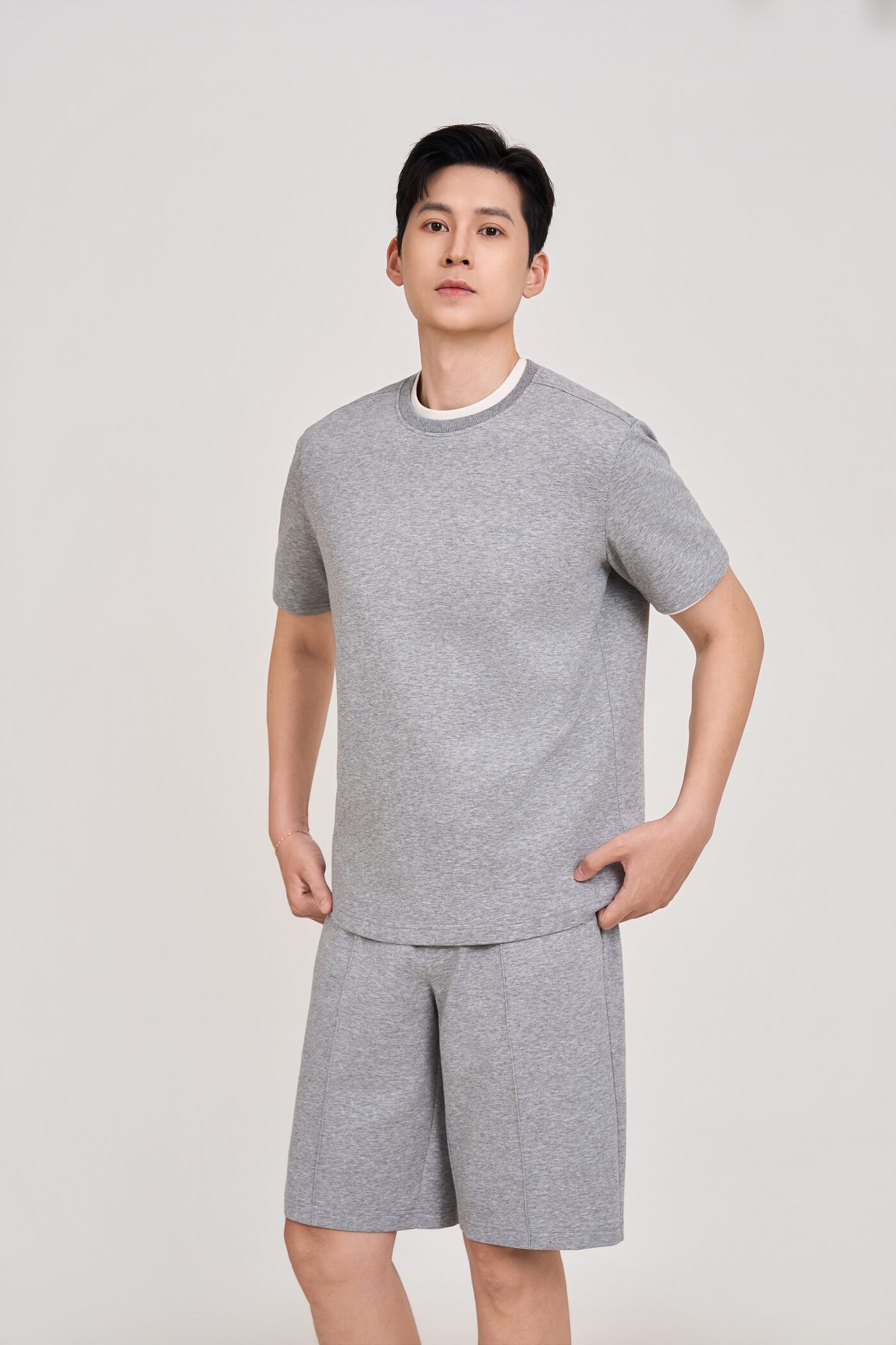 Áo thun Cotton cổ kiểu